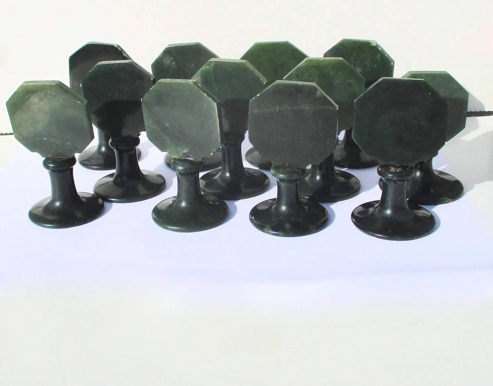 Set of 12 Grand Hotel Jade Place Card Holders - Set of 12 - 7