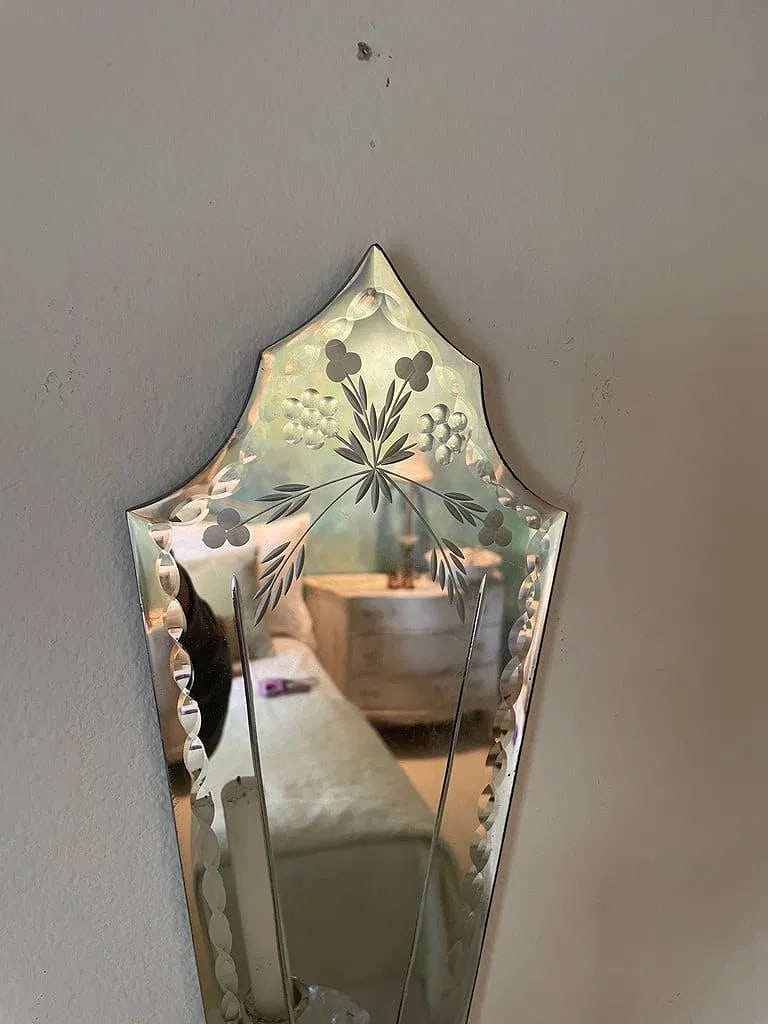 Pair of Venetian Style Mirrored Wall Sconces - 3