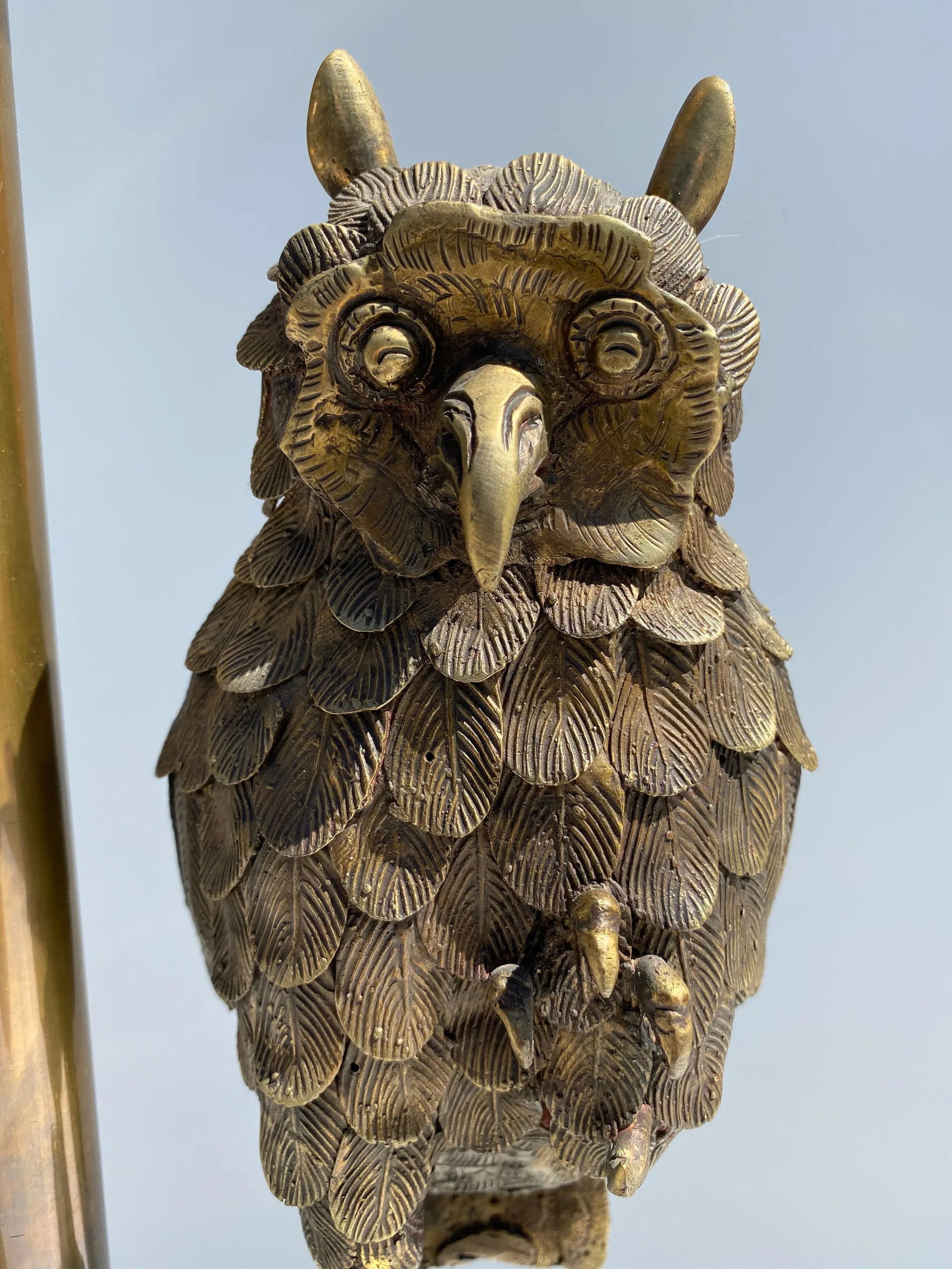 Bronze Owl Lamp by Marbro - 11