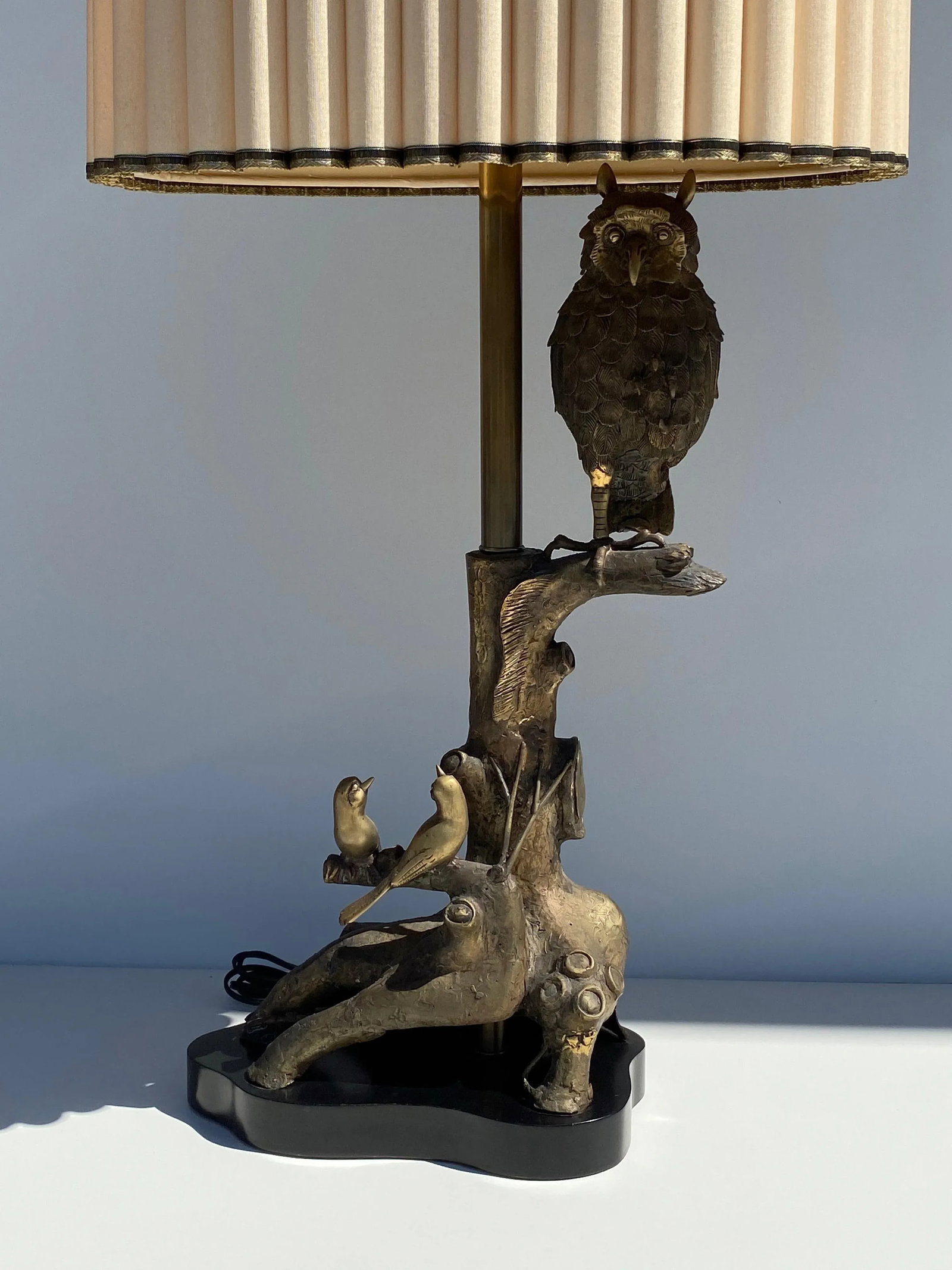 Bronze Owl Lamp by Marbro - 2