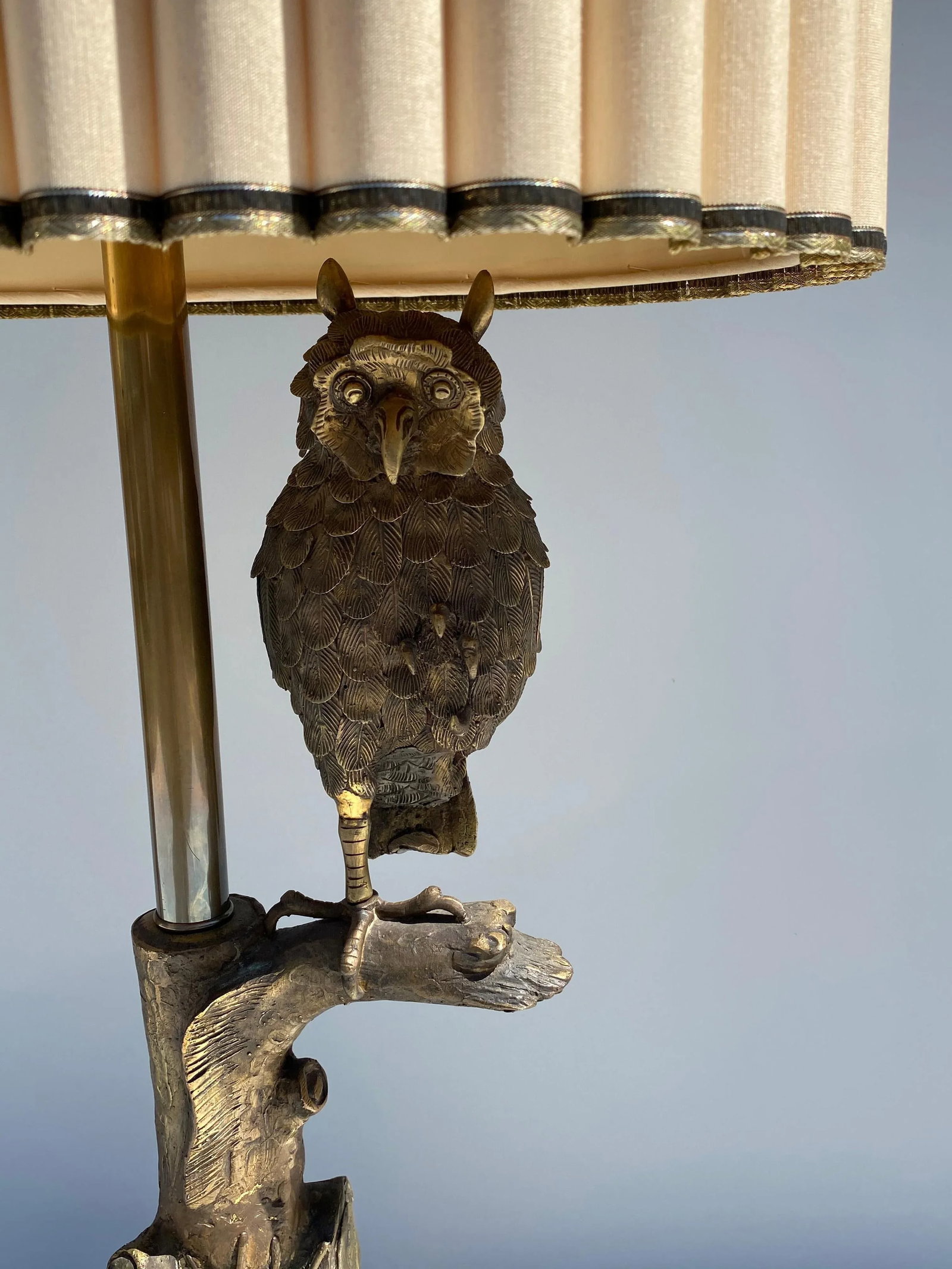 Bronze Owl Lamp by Marbro - 4
