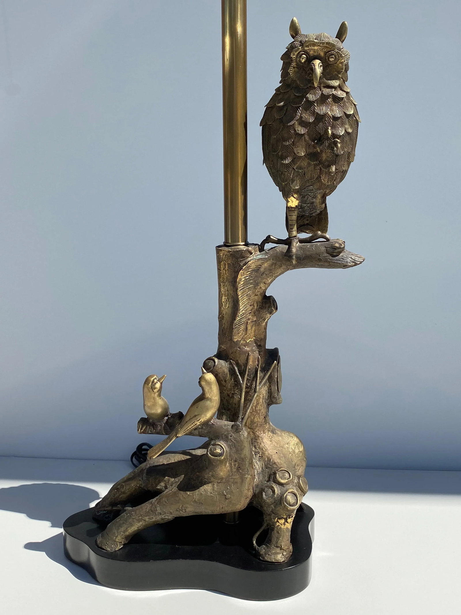 Bronze Owl Lamp by Marbro - 9