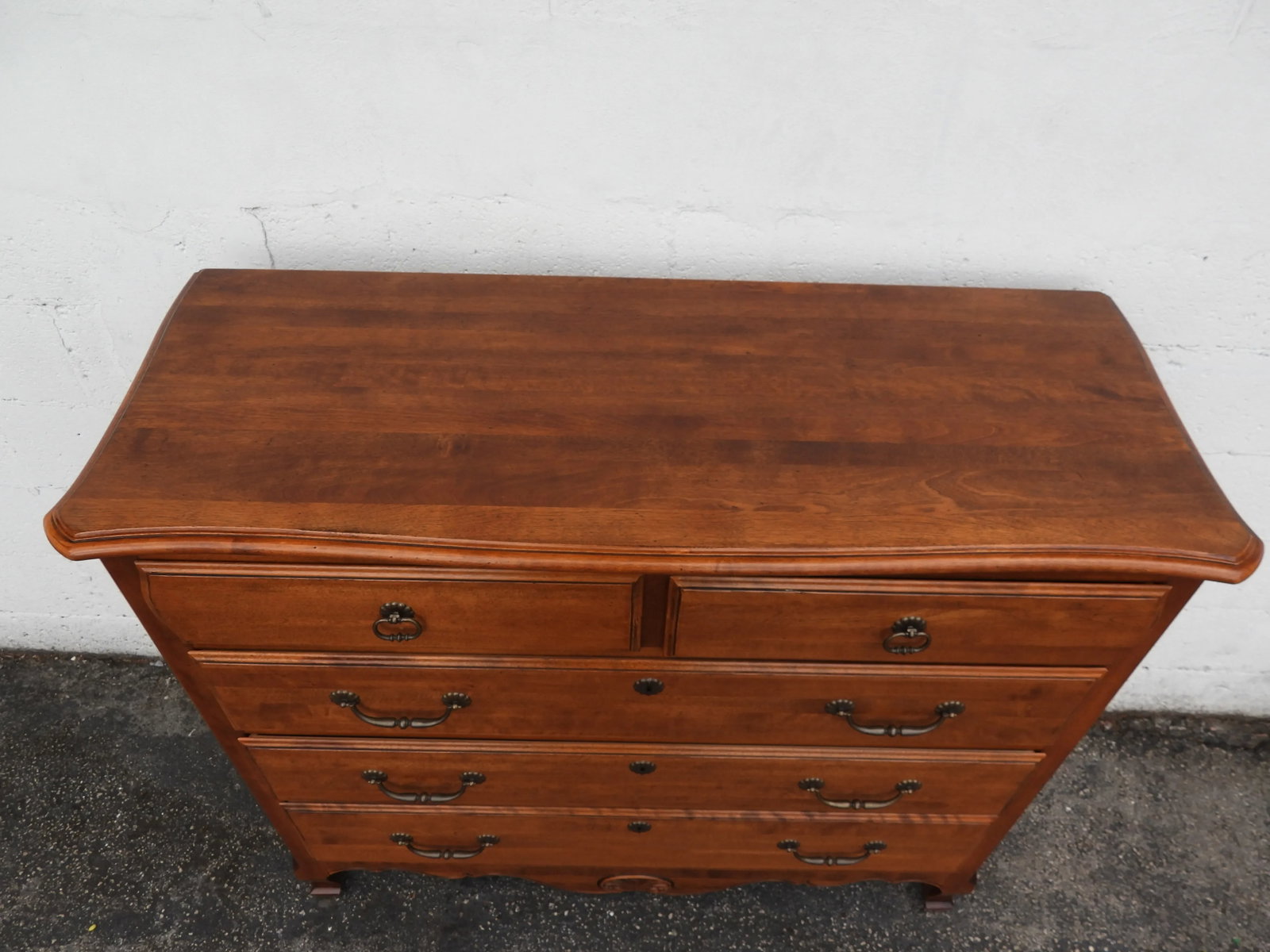 Ethan Allen Solid Maple Large Low Dresser Bathroom Vanity 6020 - 11