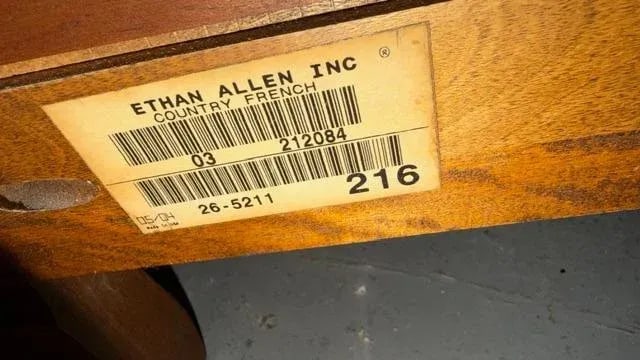 Ethan Allen Solid Maple Large Low Dresser Bathroom Vanity 6020 - 13
