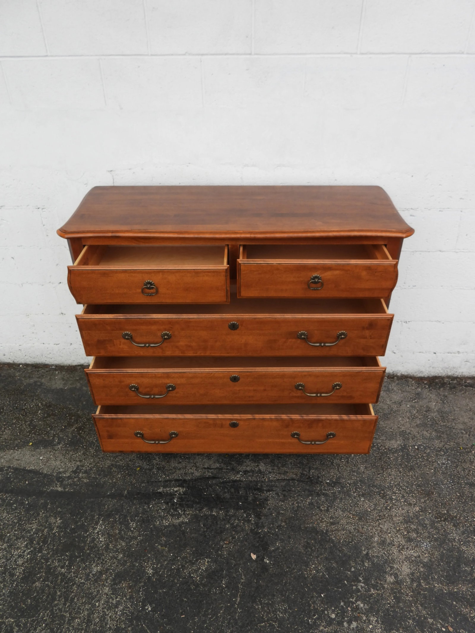 Ethan Allen Solid Maple Large Low Dresser Bathroom Vanity 6020 - 14