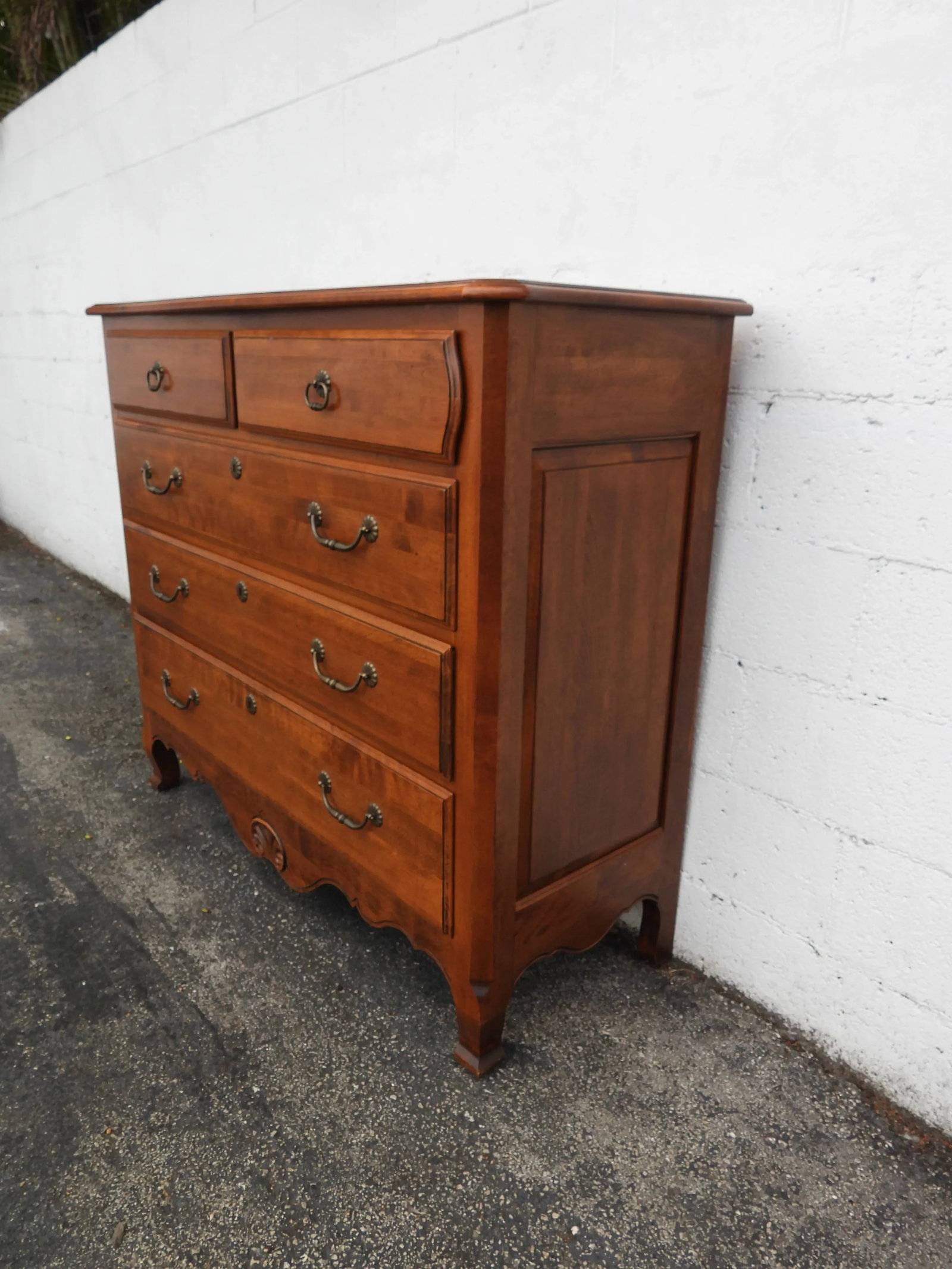 Ethan Allen Solid Maple Large Low Dresser Bathroom Vanity 6020 - 2