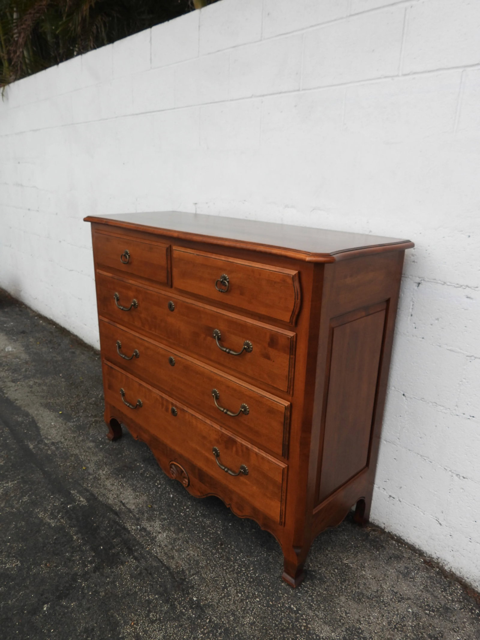 Ethan Allen Solid Maple Large Low Dresser Bathroom Vanity 6020 - 9