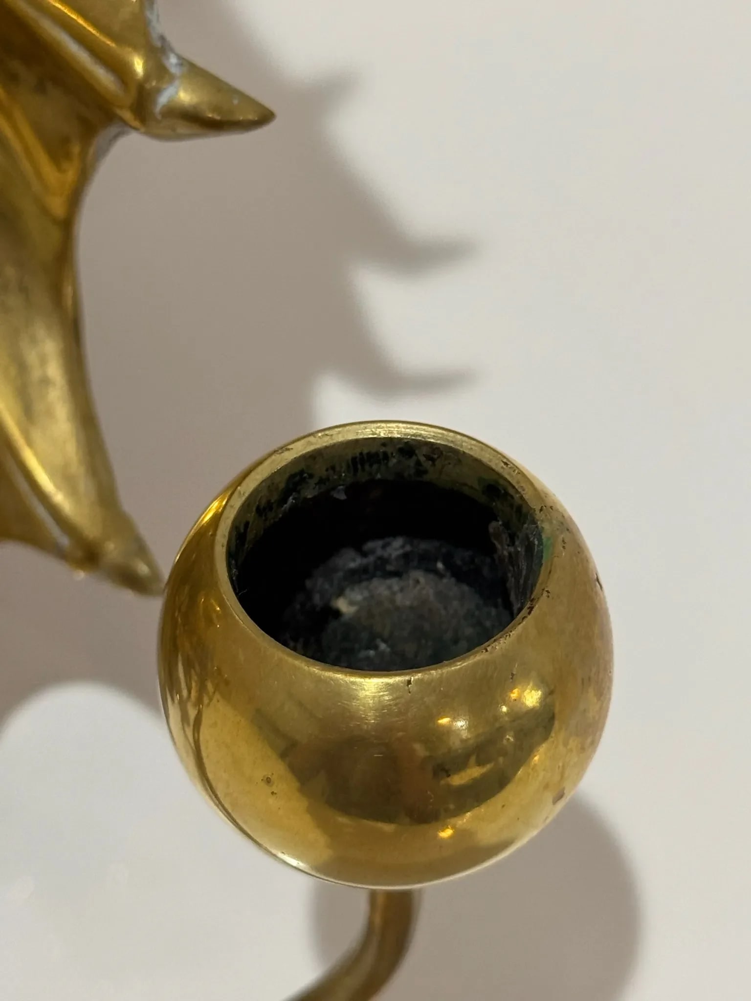 Antique Chinese Bronze Koi Fish Wall Sconce - Early 20th Century - 7