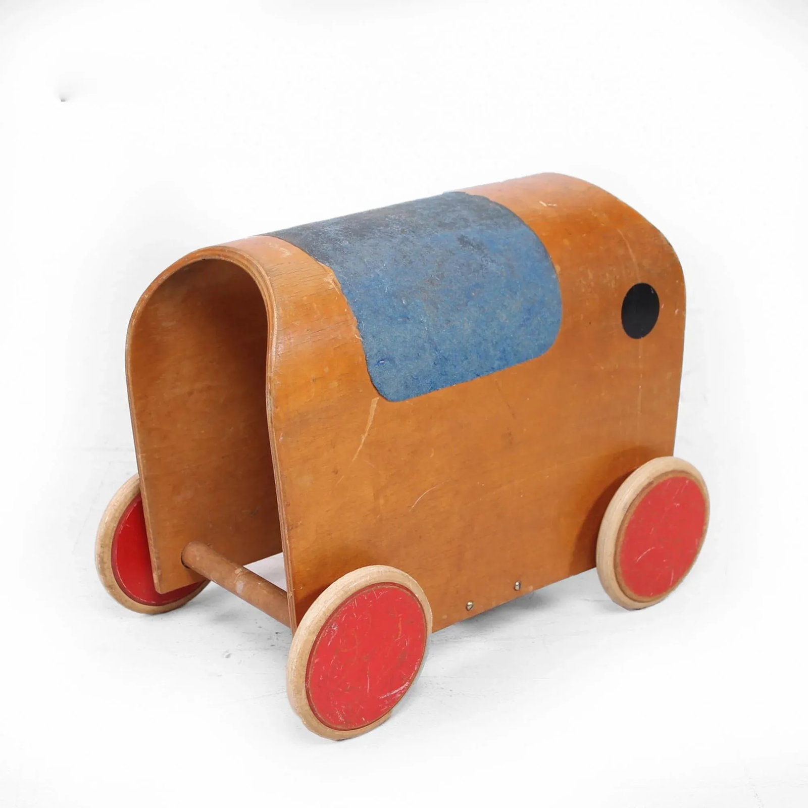 1950s Antonio Vitali & Kurt Naef Swiss Handmade Wood Toy Elephant Car - 2