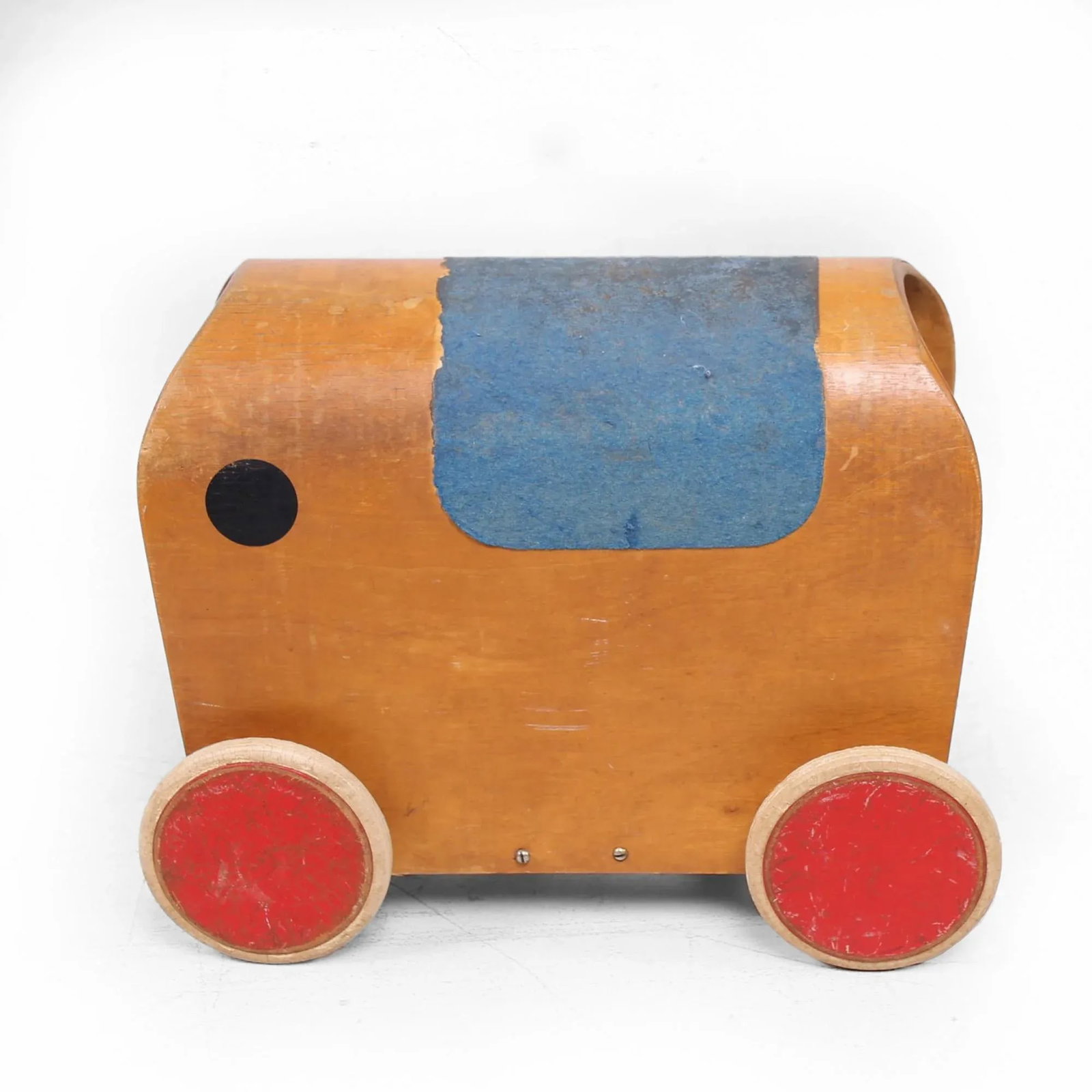 1950s Antonio Vitali & Kurt Naef Swiss Handmade Wood Toy Elephant Car - 3