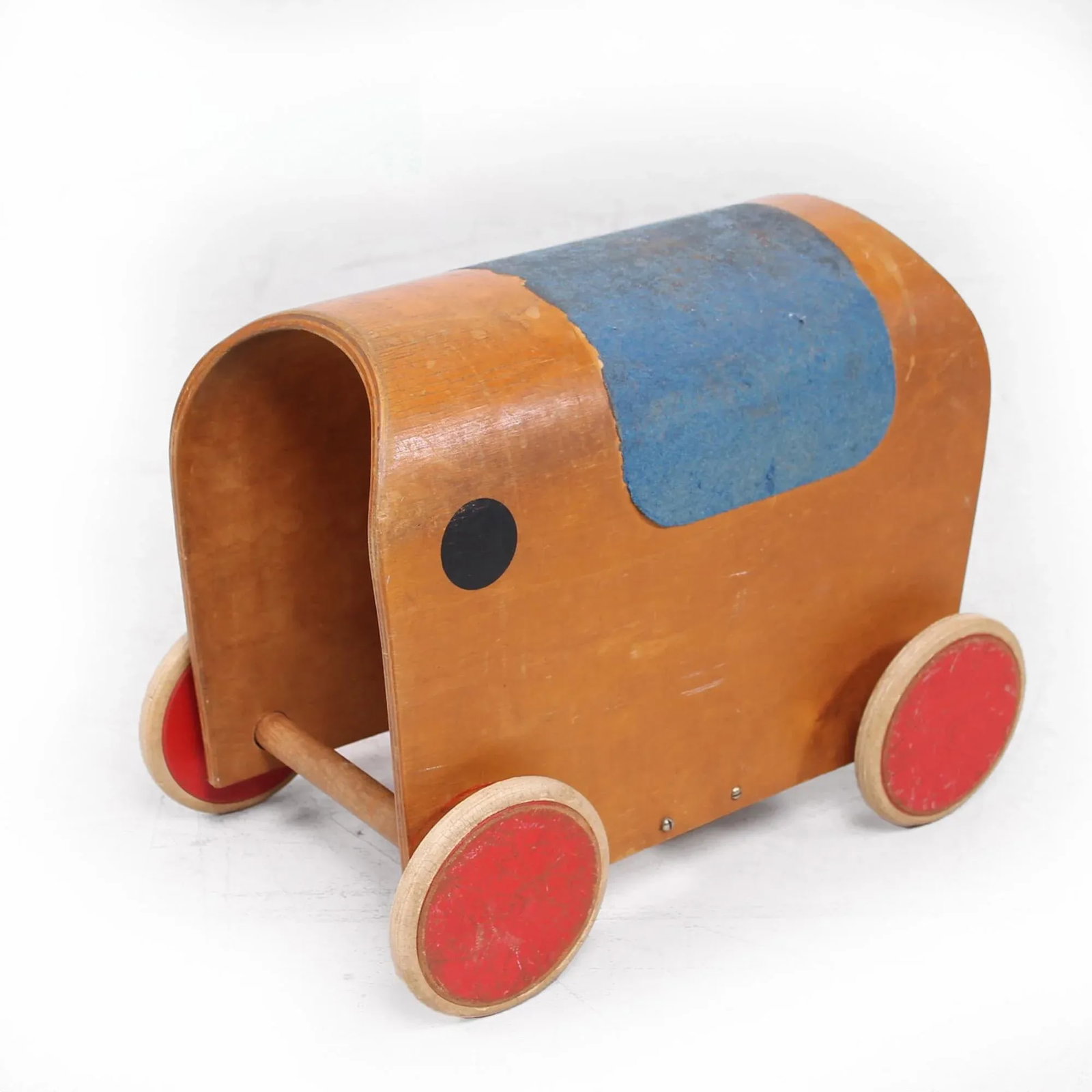 1950s Antonio Vitali & Kurt Naef Swiss Handmade Wood Toy Elephant Car - 5