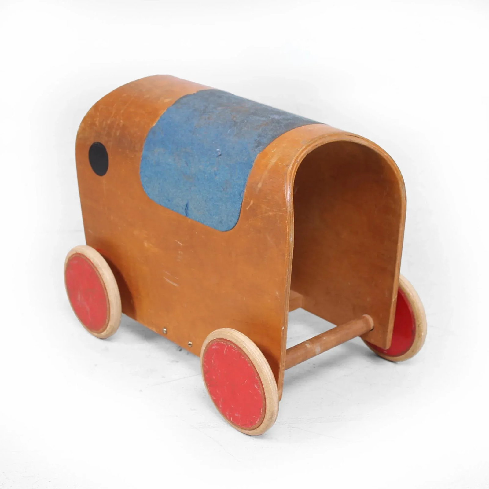 1950s Antonio Vitali & Kurt Naef Swiss Handmade Wood Toy Elephant Car - 8