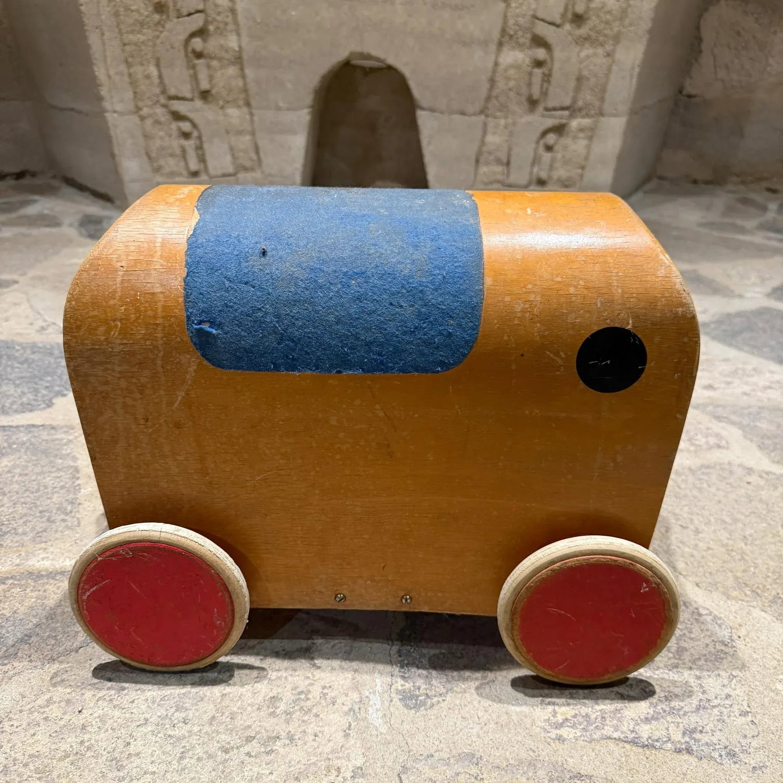 1950s Antonio Vitali & Kurt Naef Swiss Handmade Wood Toy Elephant Car - 9