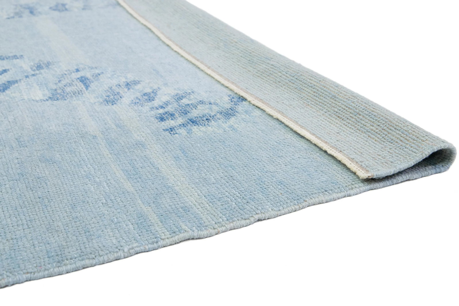 Handmade in Light Gray Modern Wool Rug With a Tiger Design - 3