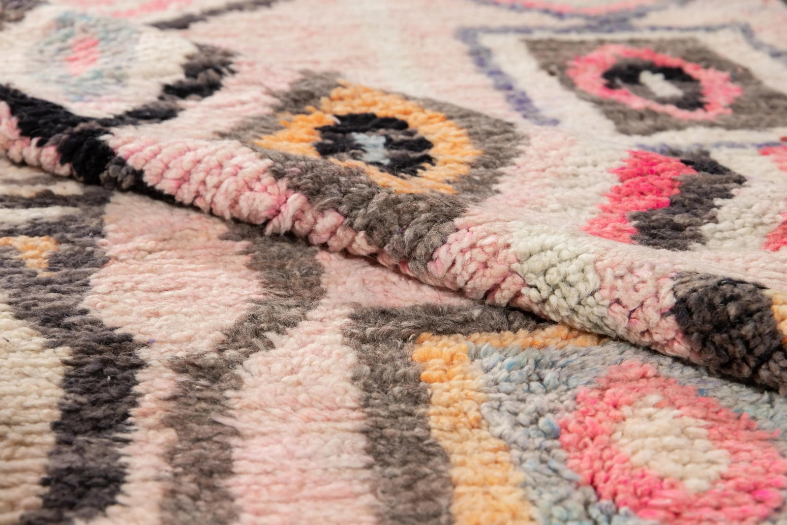 Rose Vintage Azilal Moroccan Handmade Wool Rug - 5