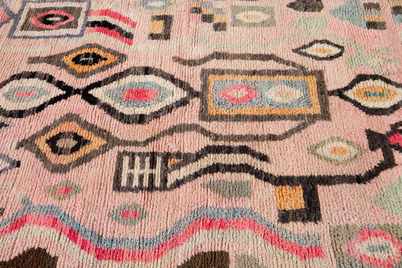 Rose Vintage Azilal Moroccan Handmade Wool Rug - 7