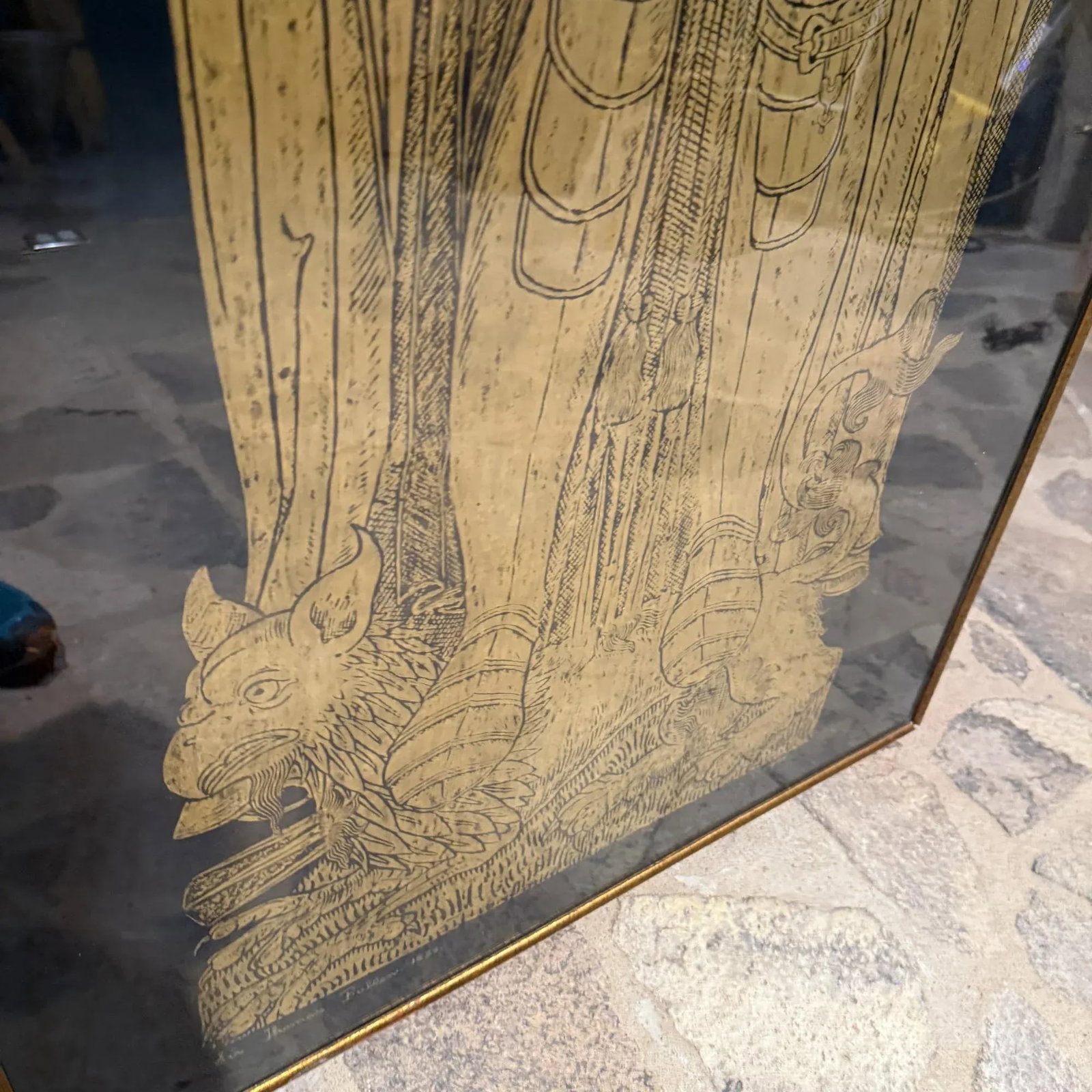 Sir Thomas Boleyn Handmade Brass Rubbing Art/British Royality - 10