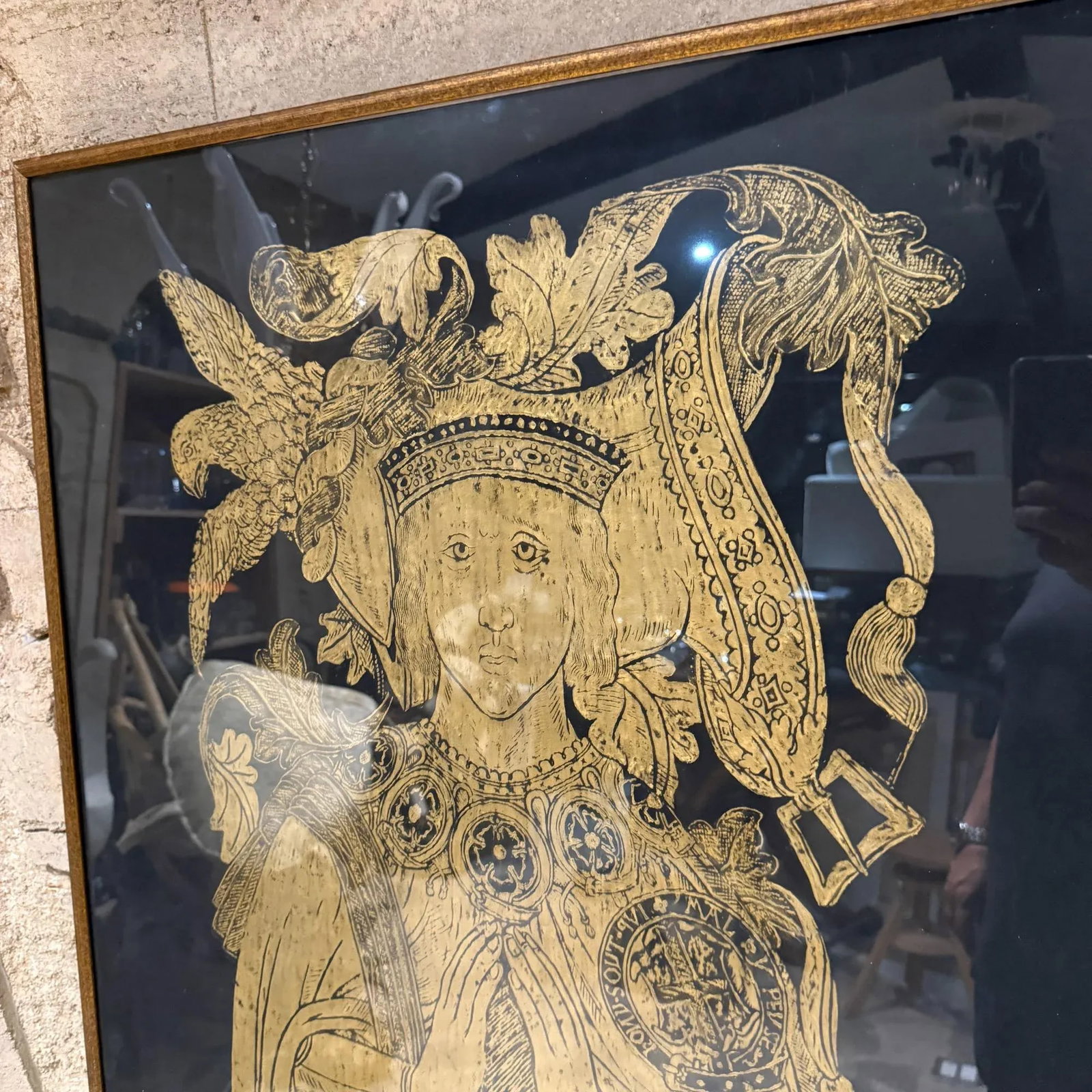 Sir Thomas Boleyn Handmade Brass Rubbing Art/British Royality - 2