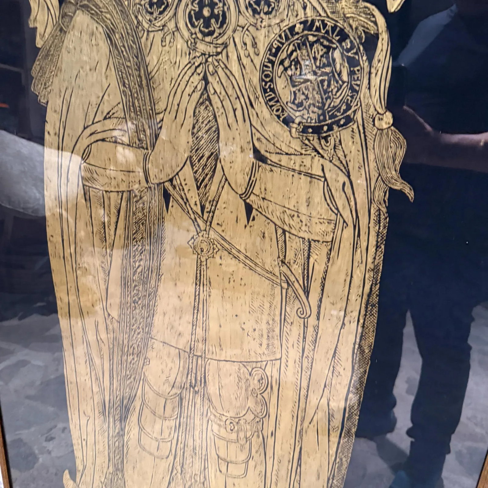 Sir Thomas Boleyn Handmade Brass Rubbing Art/British Royality - 3