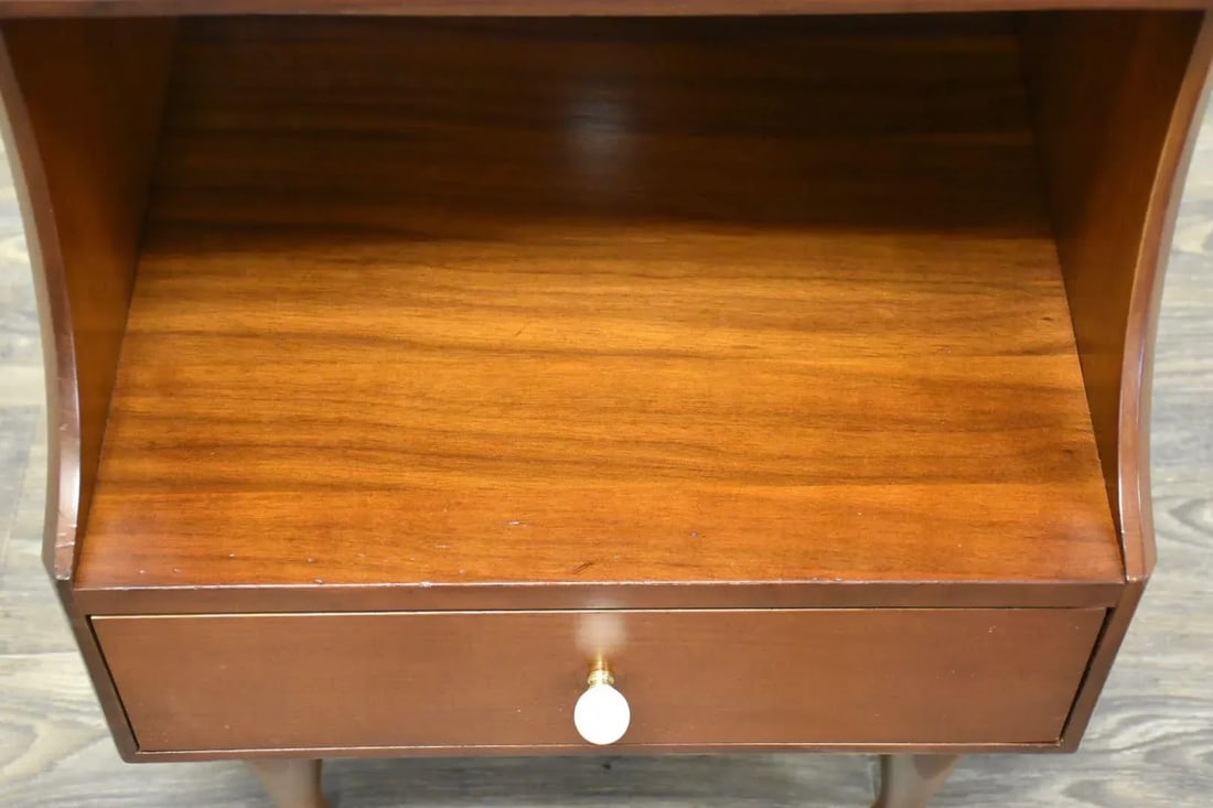 Kipp Stewart Style Walnut Nightstand - 6