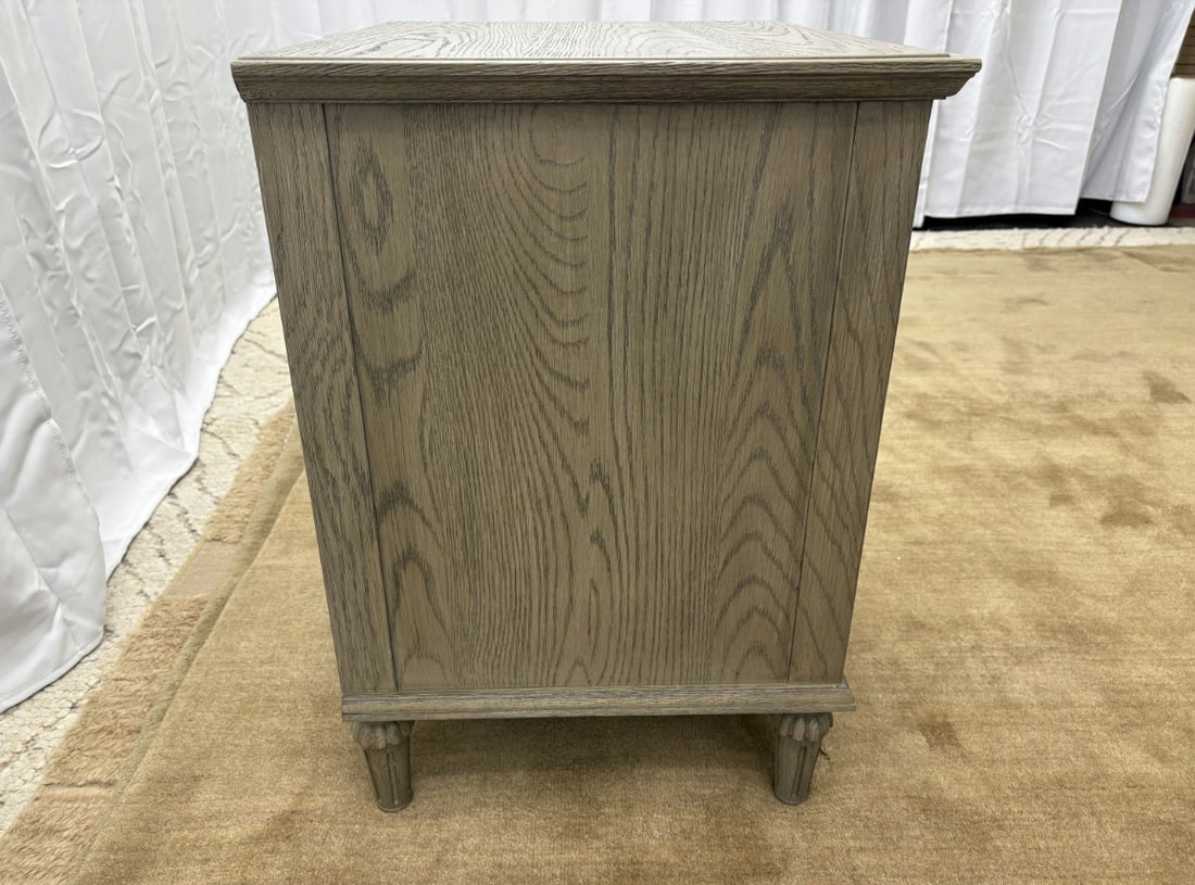 Rh Restoration Hardware Maison Open Nightstand - 24" Antiqued Grey Oak Finish - 14