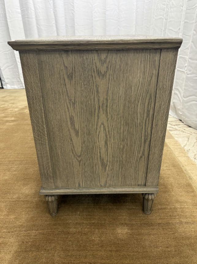 Rh Restoration Hardware Maison Open Nightstand - 24" Antiqued Grey Oak Finish - 17