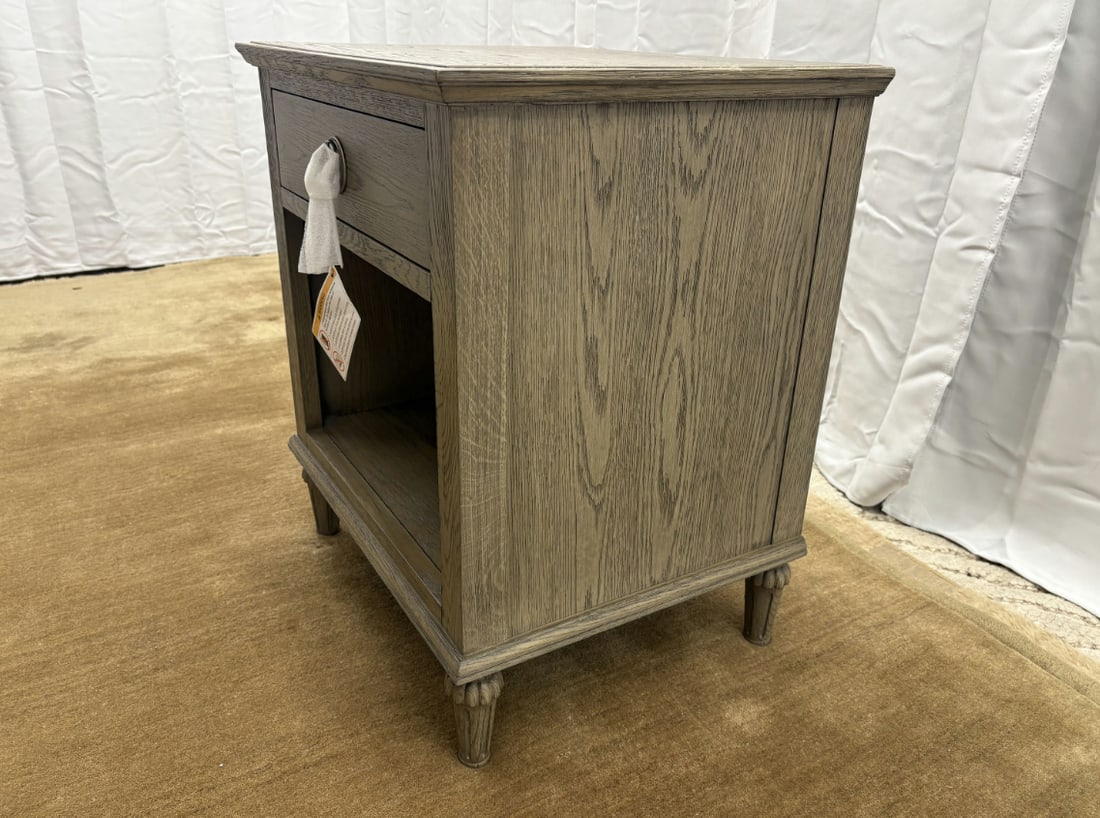 Rh Restoration Hardware Maison Open Nightstand - 24" Antiqued Grey Oak Finish - 18