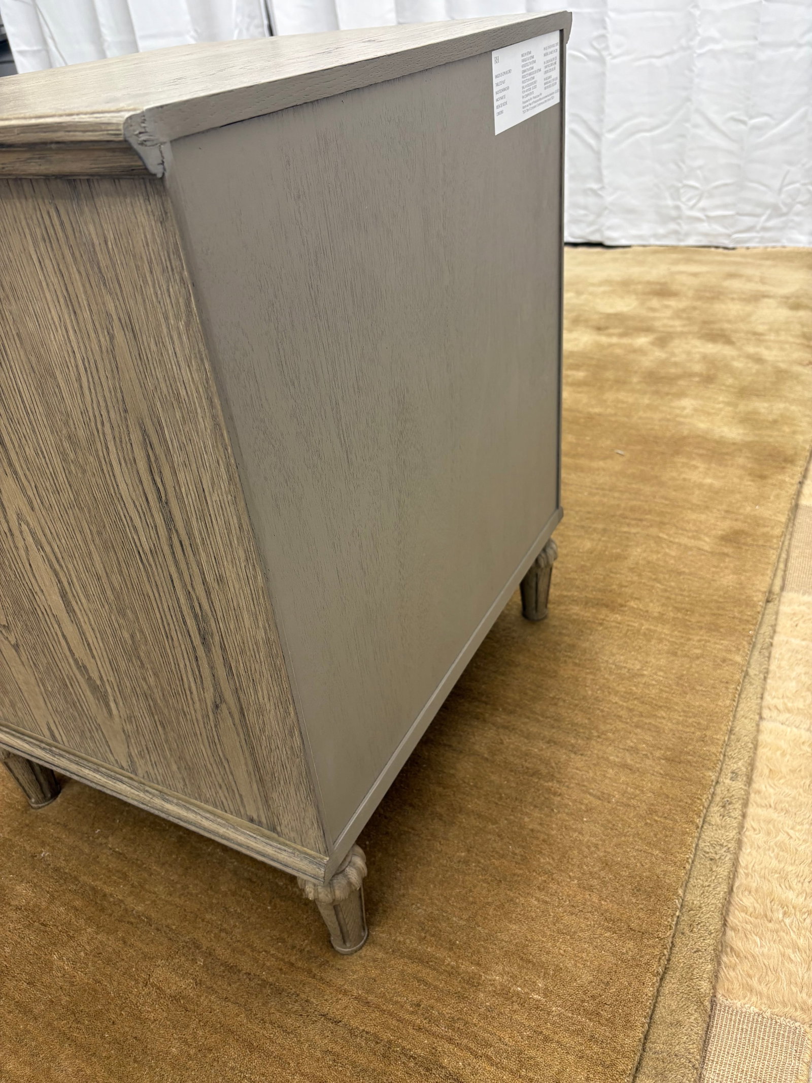 Rh Restoration Hardware Maison Open Nightstand - 24" Antiqued Grey Oak Finish - 8