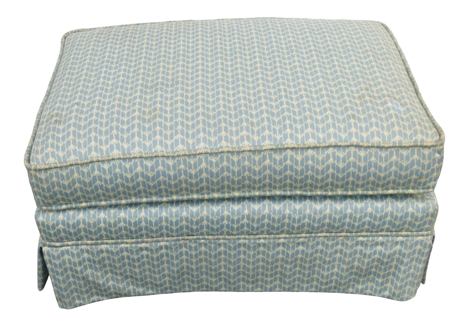 Ethan Allen Hollywood Regency Large Ottoman Foot Stool (1 of 8)