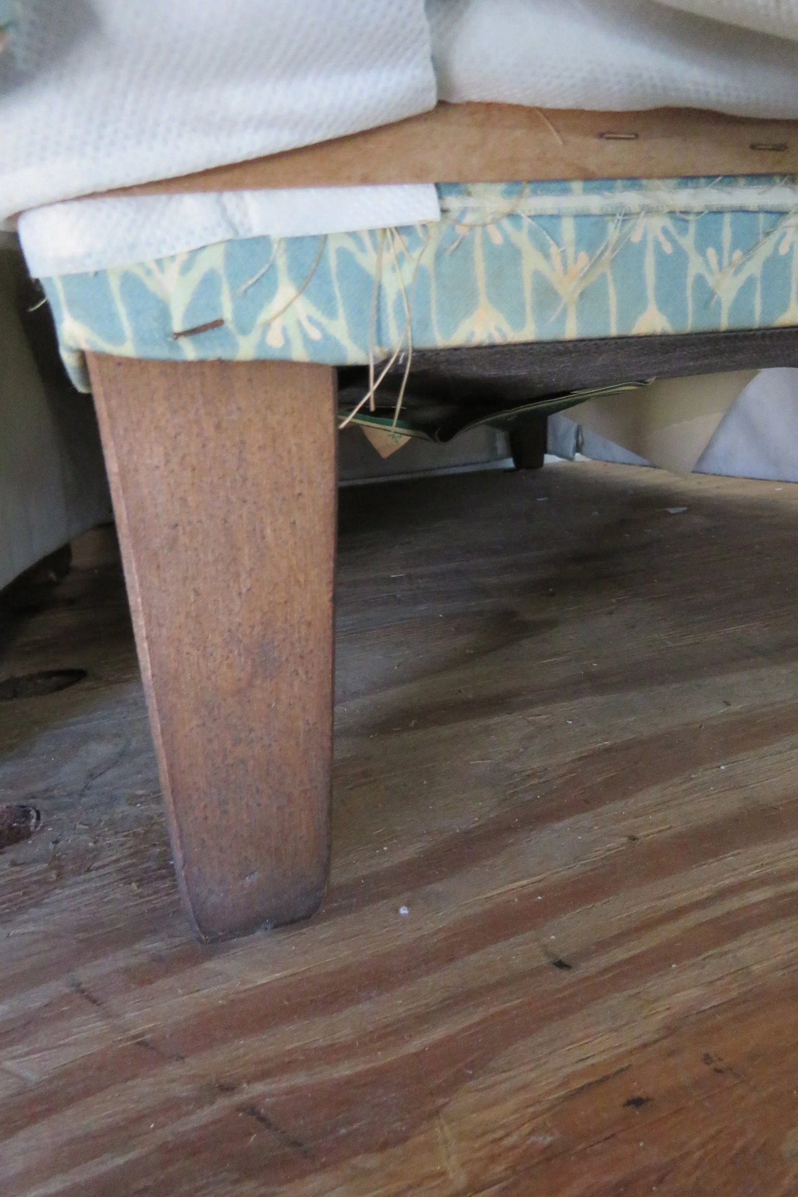 Ethan Allen Hollywood Regency Large Ottoman Foot Stool - 7