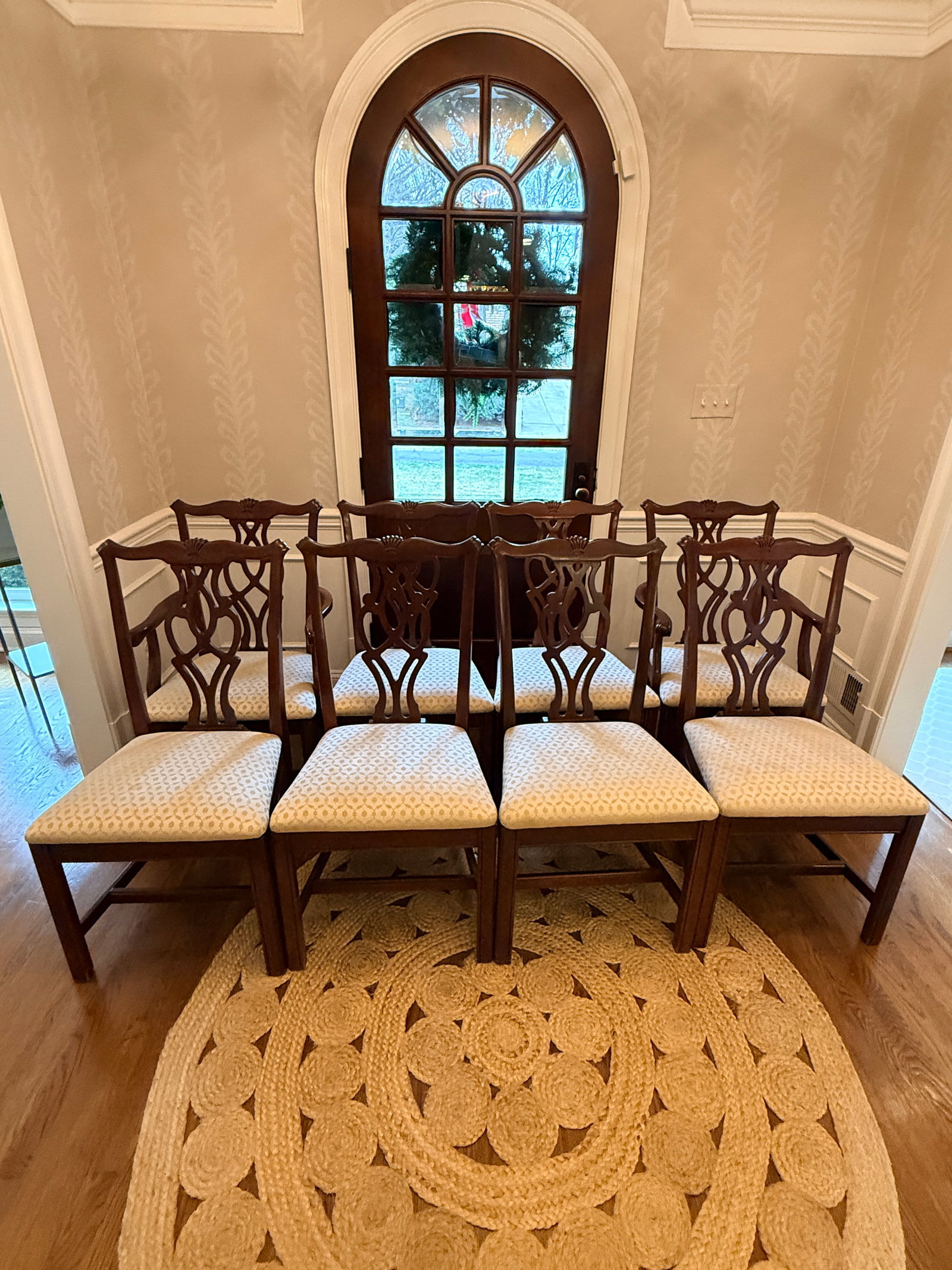 Set of 8 Thomasville Winston Court Chippendale Chairs - 7