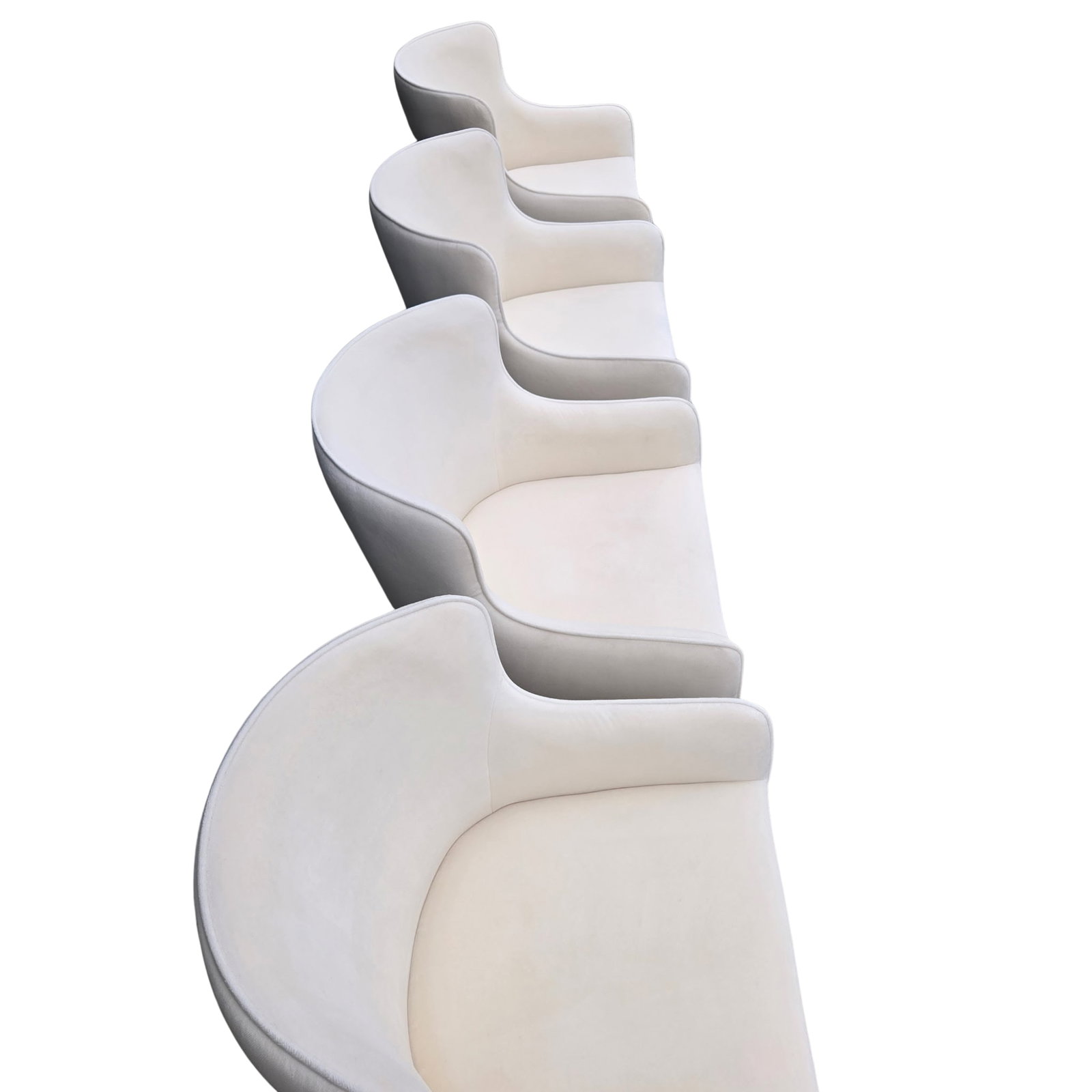 Rh Nicola Slope Fabric Dining Side Chairs (Set of 4) - Performance Velvet, Natural - 10