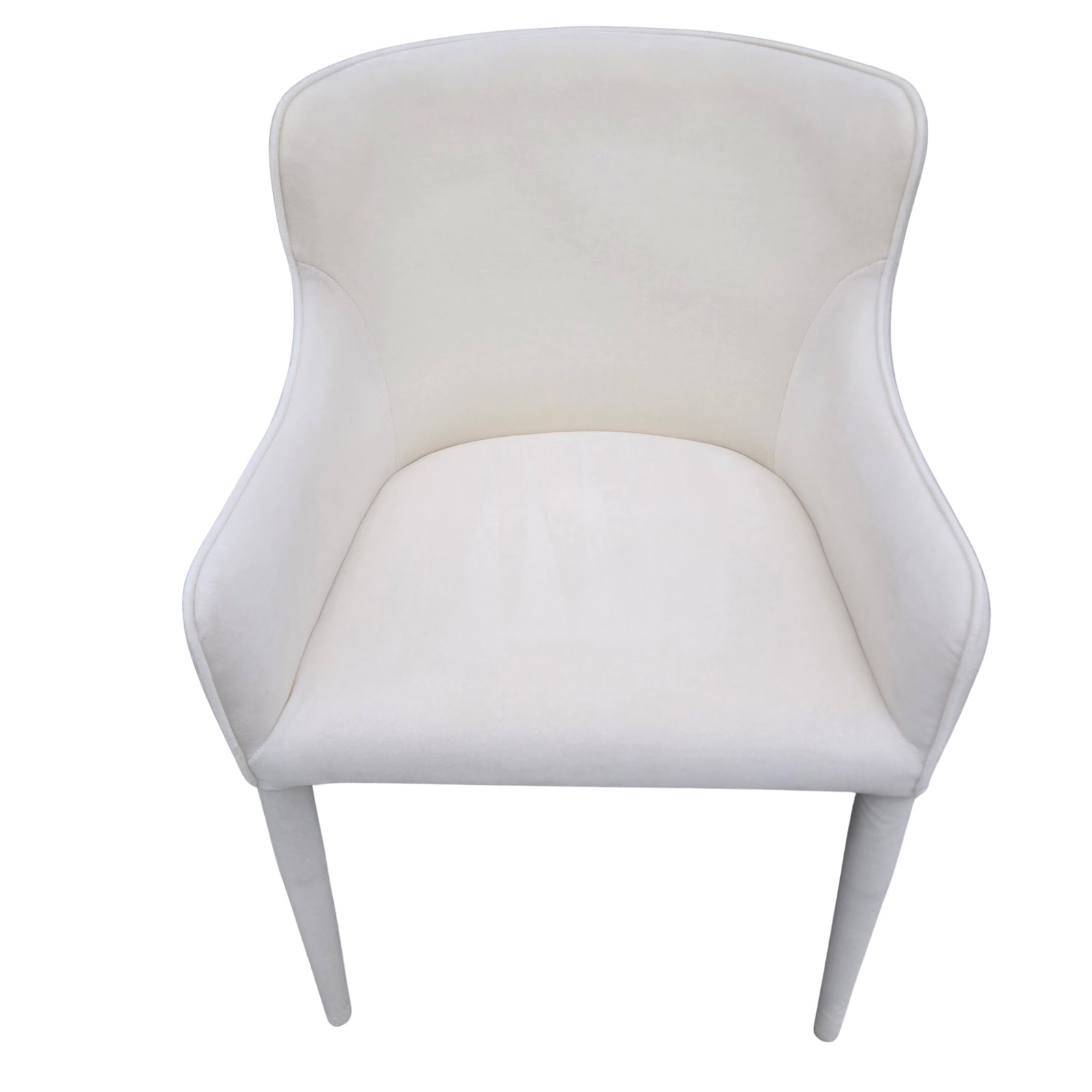 Rh Nicola Slope Fabric Dining Side Chairs (Set of 4) - Performance Velvet, Natural - 14