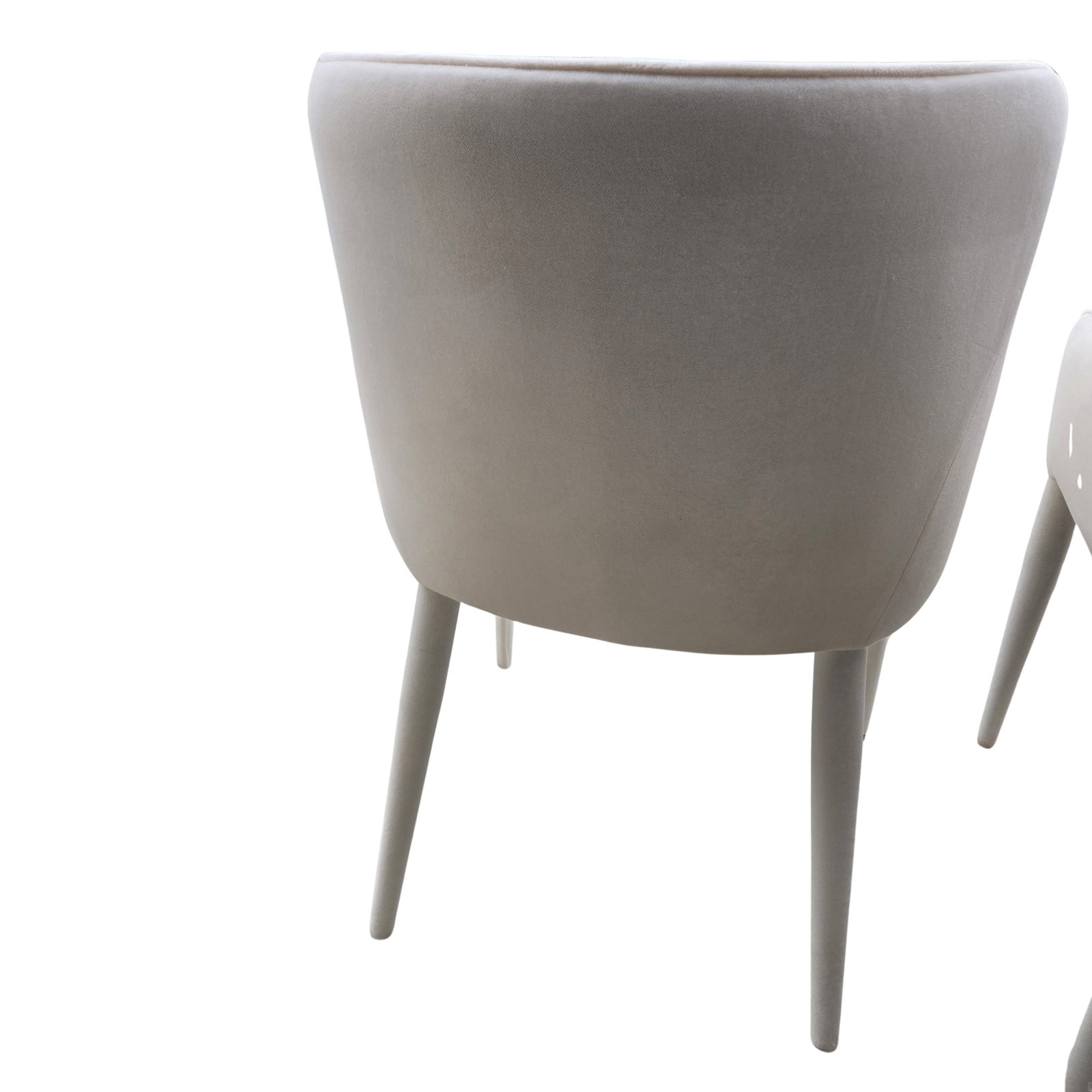Rh Nicola Slope Fabric Dining Side Chairs (Set of 4) - Performance Velvet, Natural - 7