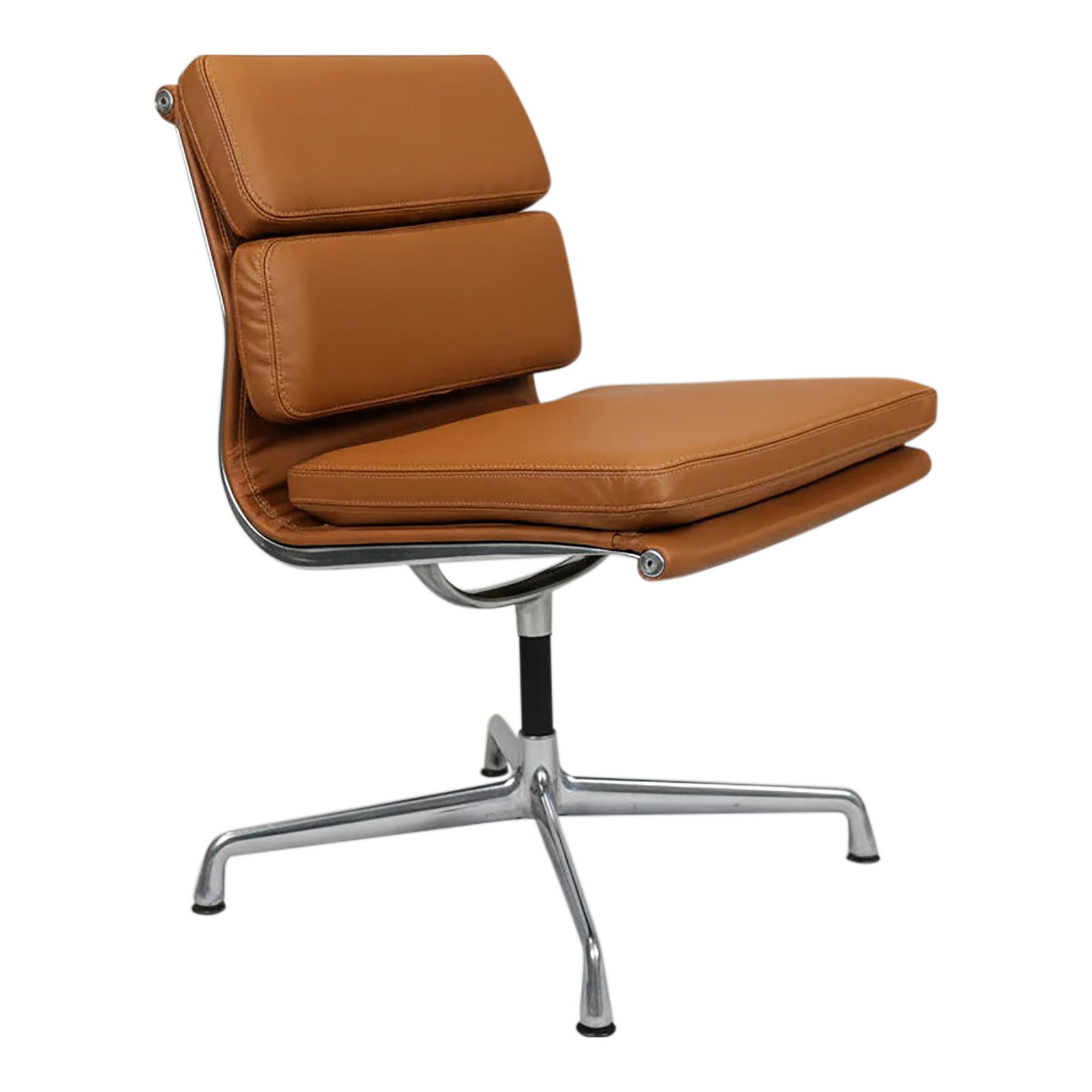 Late 20th Herman Miller Eames Brown Aluminum Group Side Chair (1 of 6)