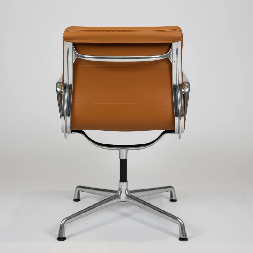 Late 20th Herman Miller Eames Brown Aluminum Group Side Chair - 4