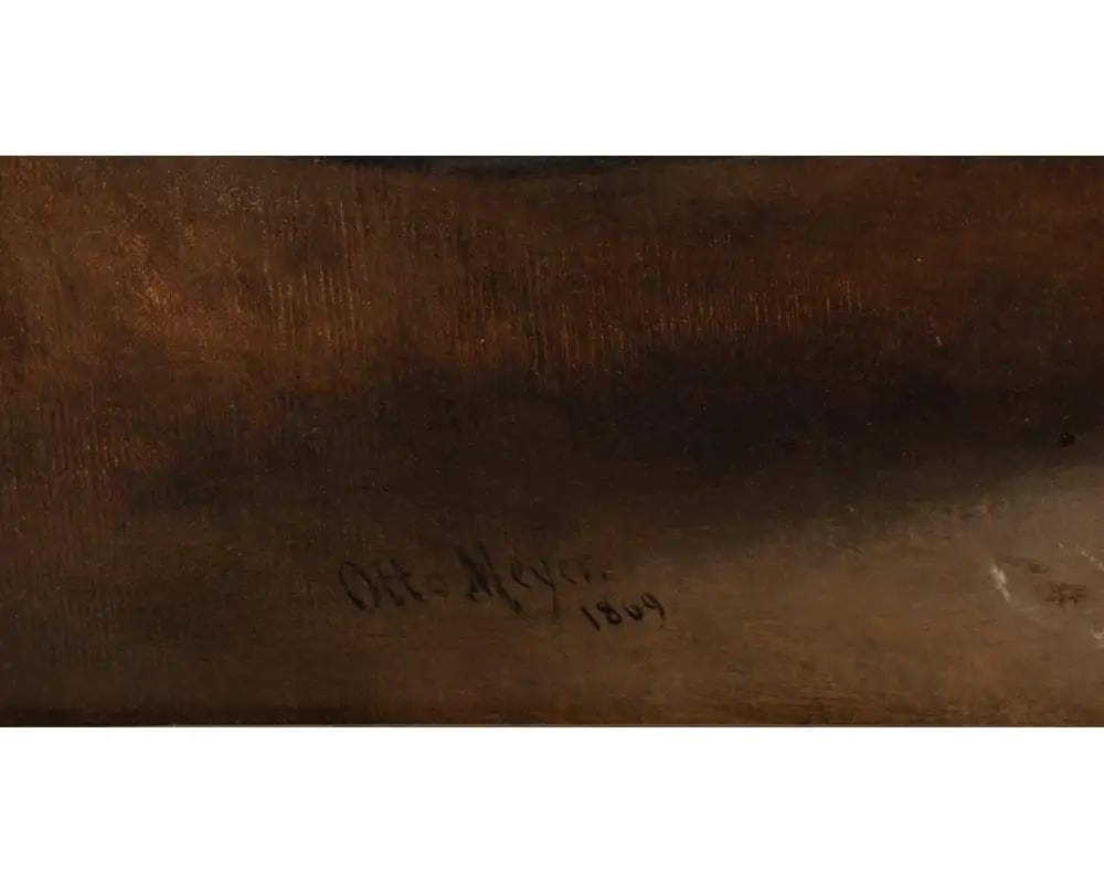 A Magnificent Oil Painting "A Dainty Bit" a Woman With Lobster and Game 1869 - 2