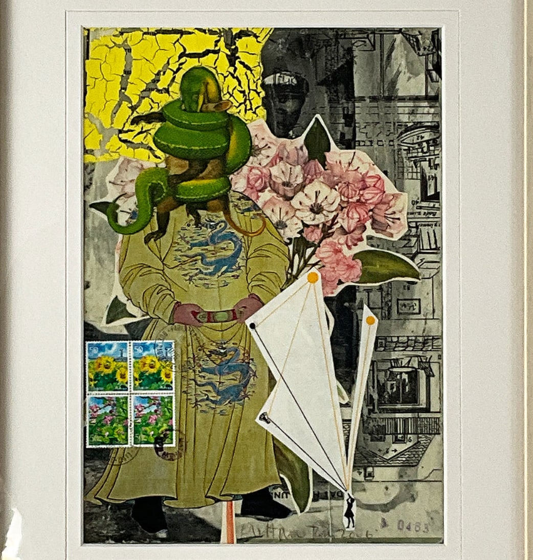 Contemporary Collage "Wear It In" by Paris Artist Matthew Rose - 2