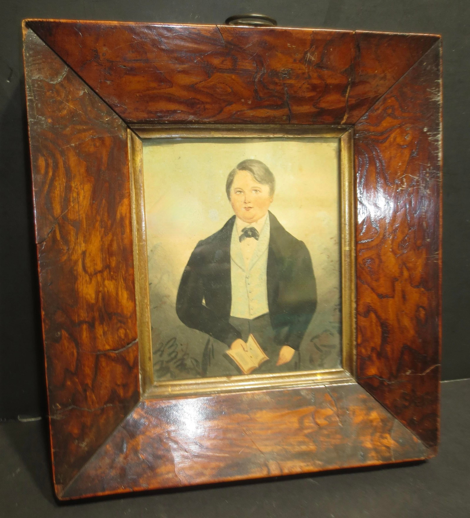 19th Century Portrait of a Young Man Watercolor - 2