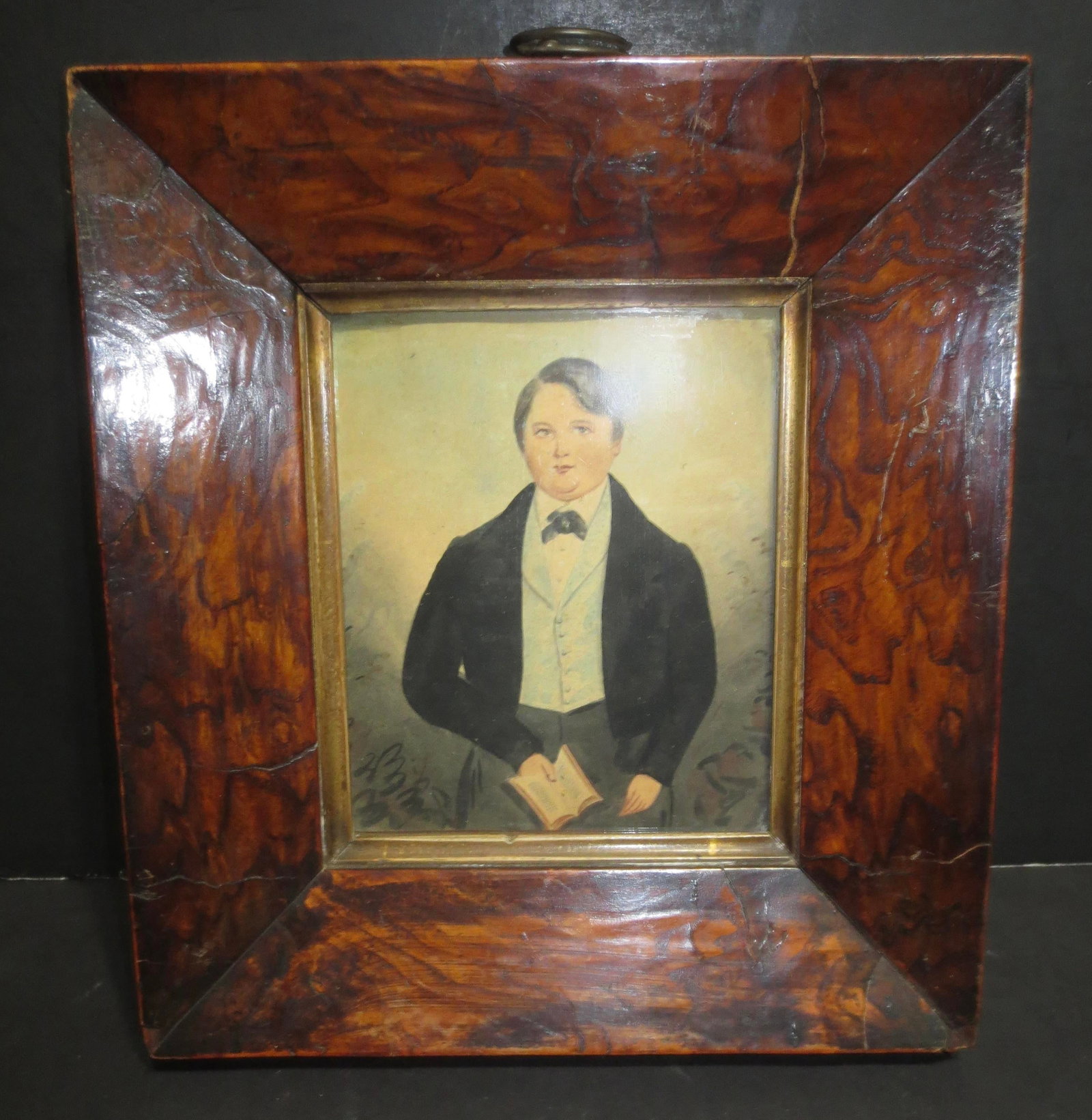 19th Century Portrait of a Young Man Watercolor - 3