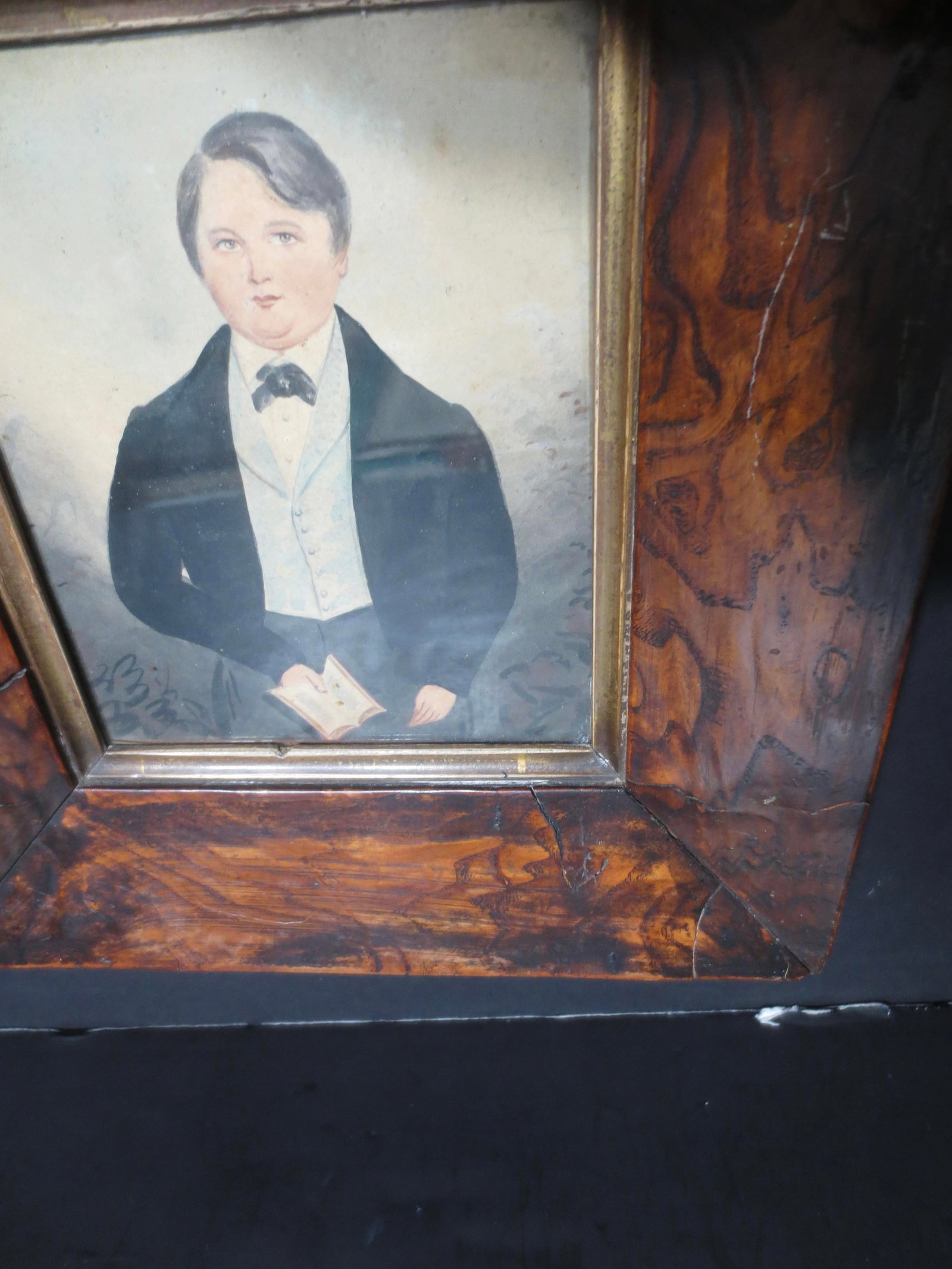 19th Century Portrait of a Young Man Watercolor - 5