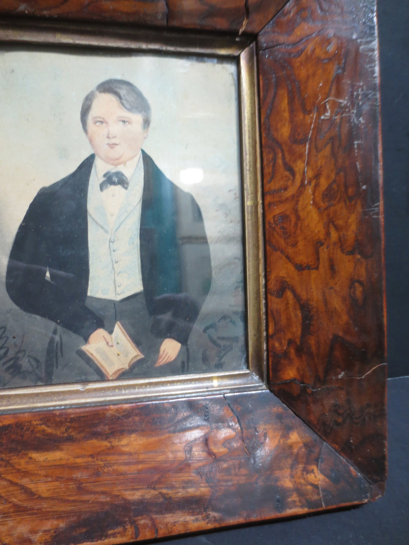 19th Century Portrait of a Young Man Watercolor - 7
