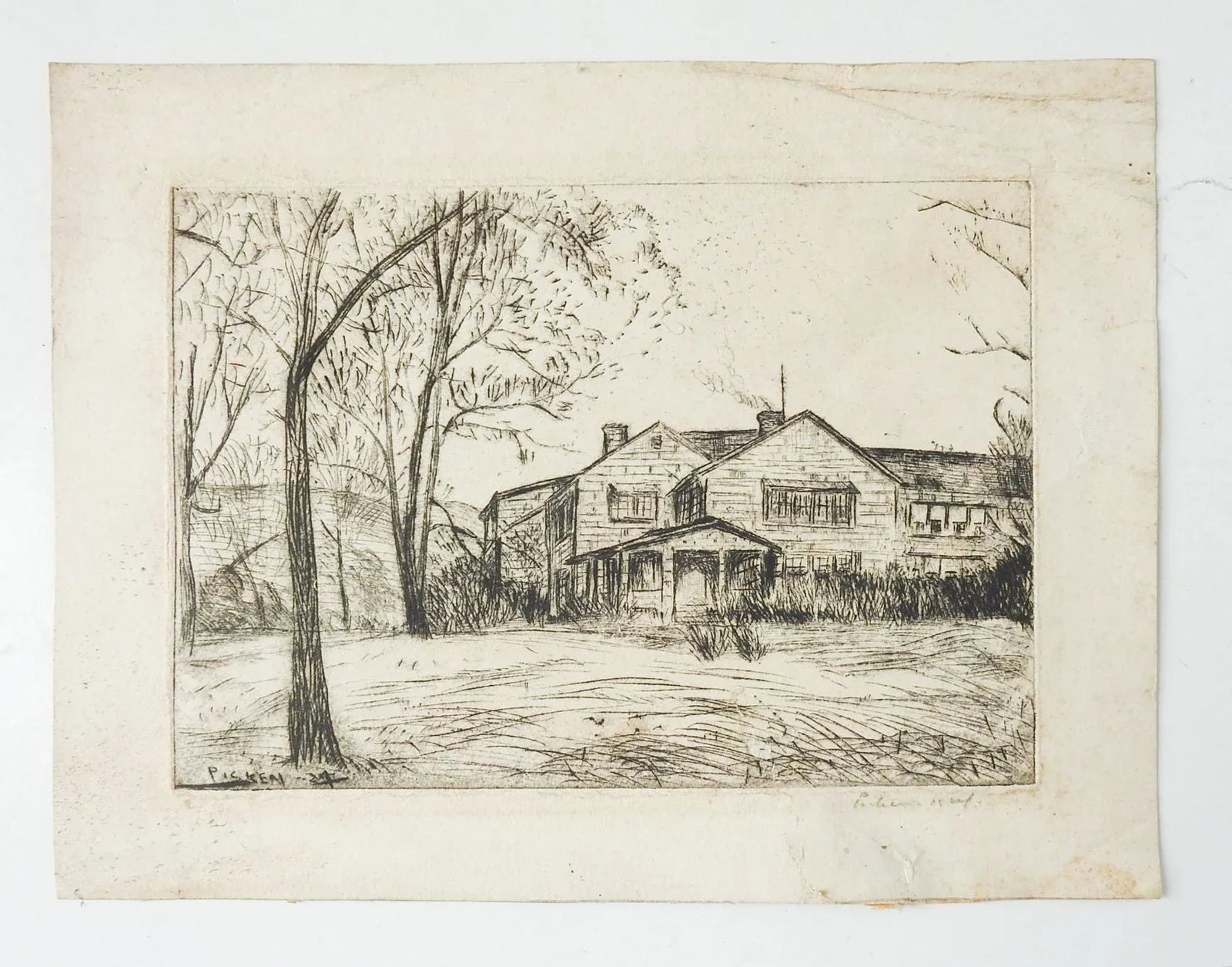 Vintage Farmhouse Etching - 4