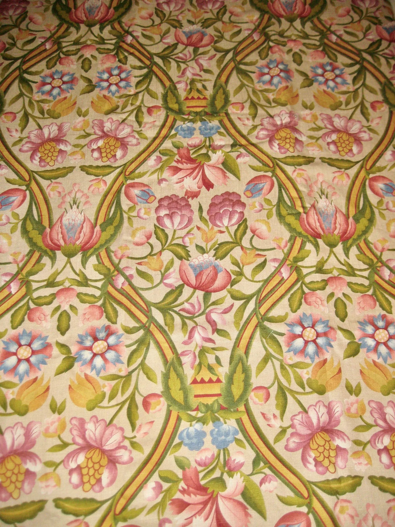 Italian Floral Baroque Rubelli Fabric Textile- 10 Yards - 2