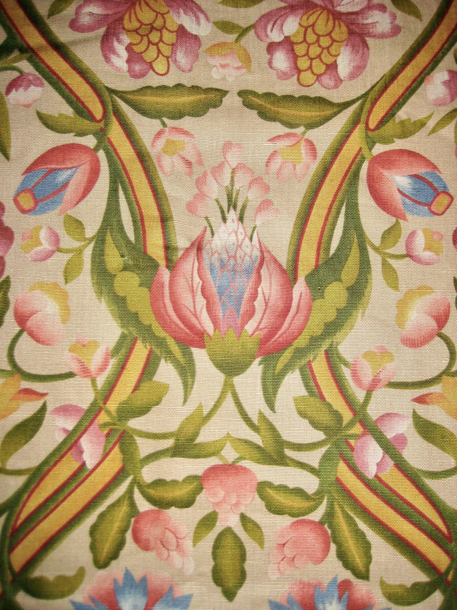 Italian Floral Baroque Rubelli Fabric Textile- 10 Yards - 9