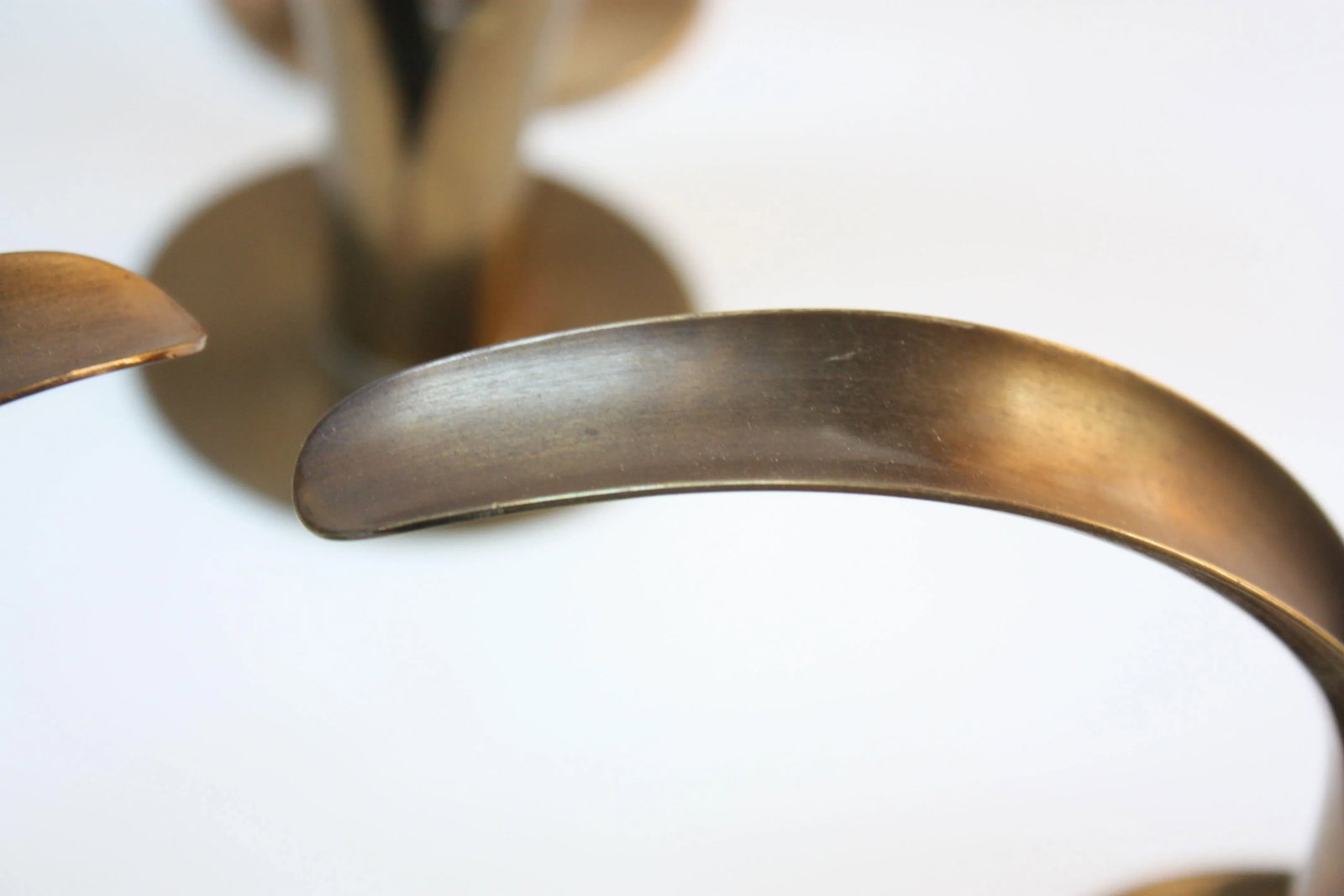 Swedish 'Liljan' Brass Candleholders by Ystad - Set of 10 - 8