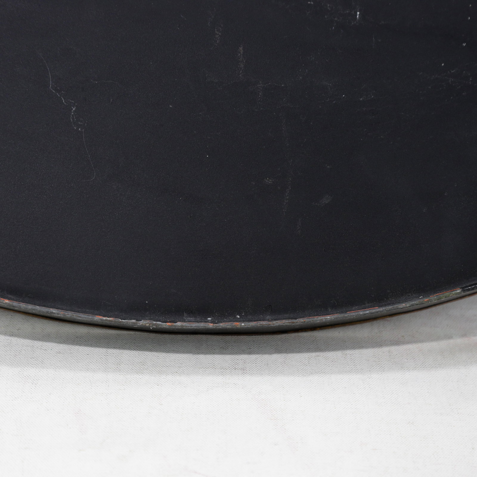 Vintage Black and Gold Chinoiserie Lacquerware Serving Tray - 12