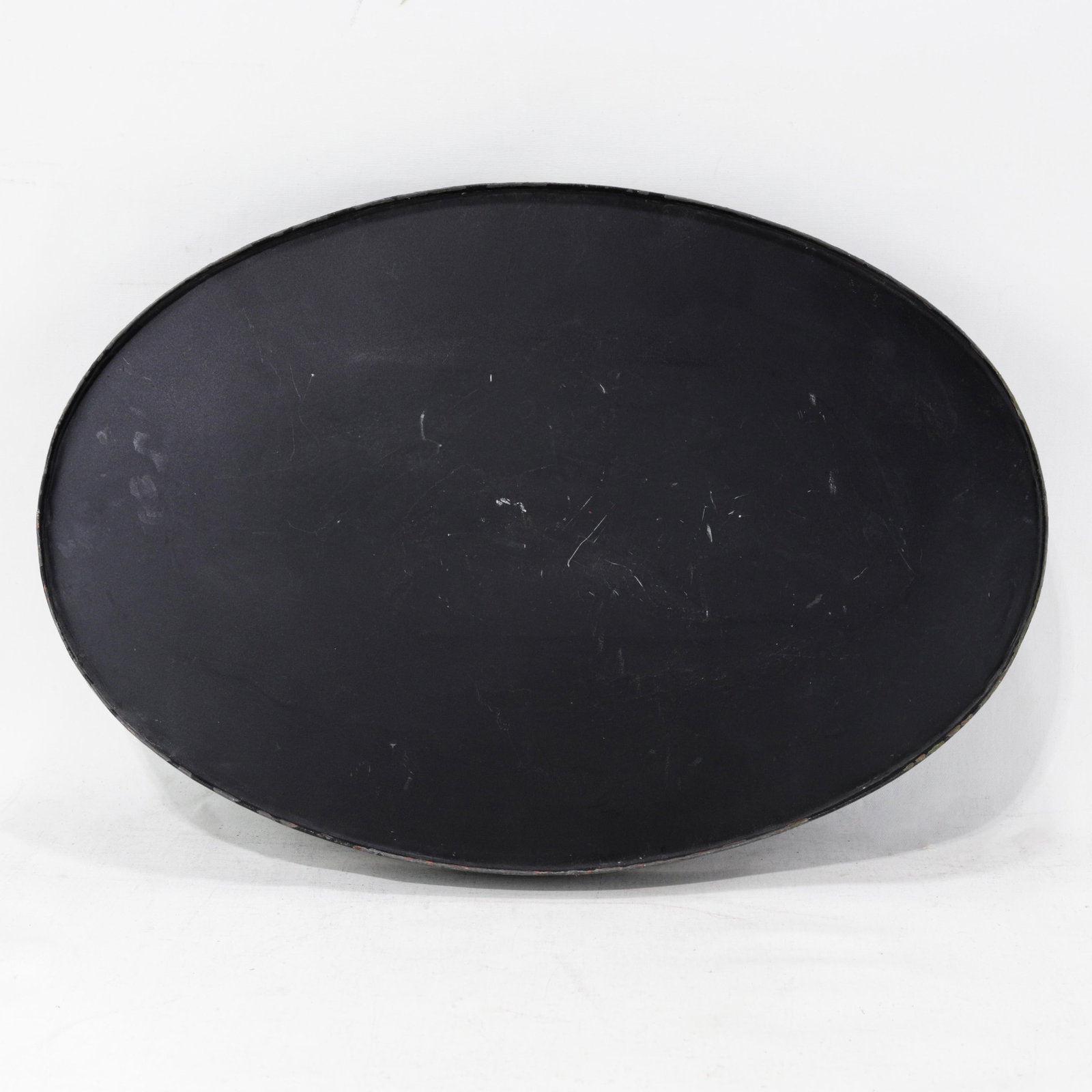 Vintage Black and Gold Chinoiserie Lacquerware Serving Tray - 13