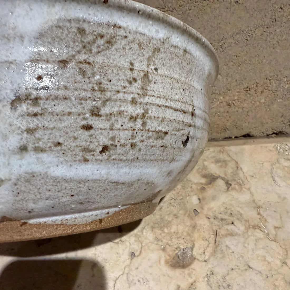 1980 Leon Art Bowl Handmade Glazed Studio Pottery Post Modern Stoneware - 6