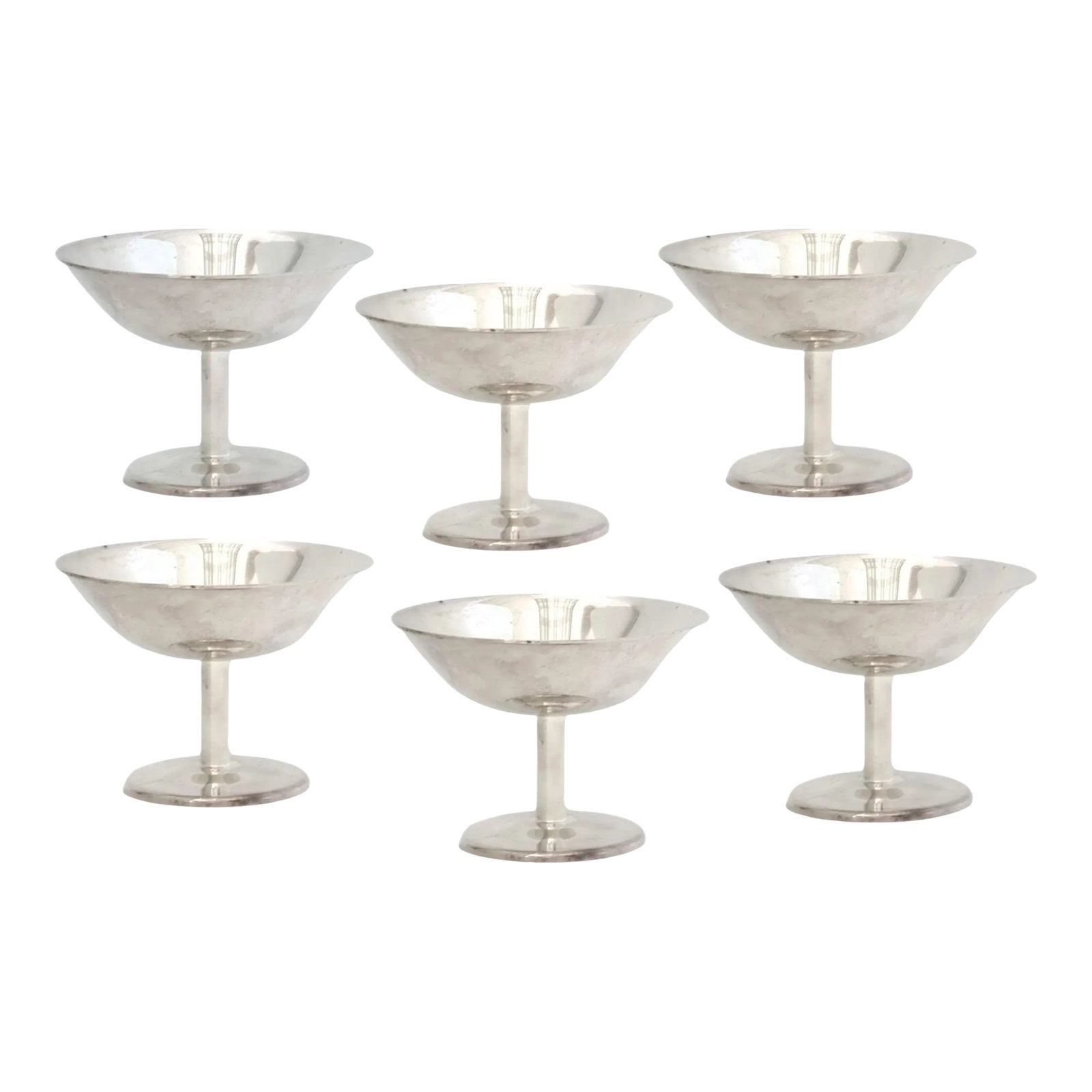 WMF Hotelware Silverplate Stemmed Glasses, Set of 6 (1 of 5)